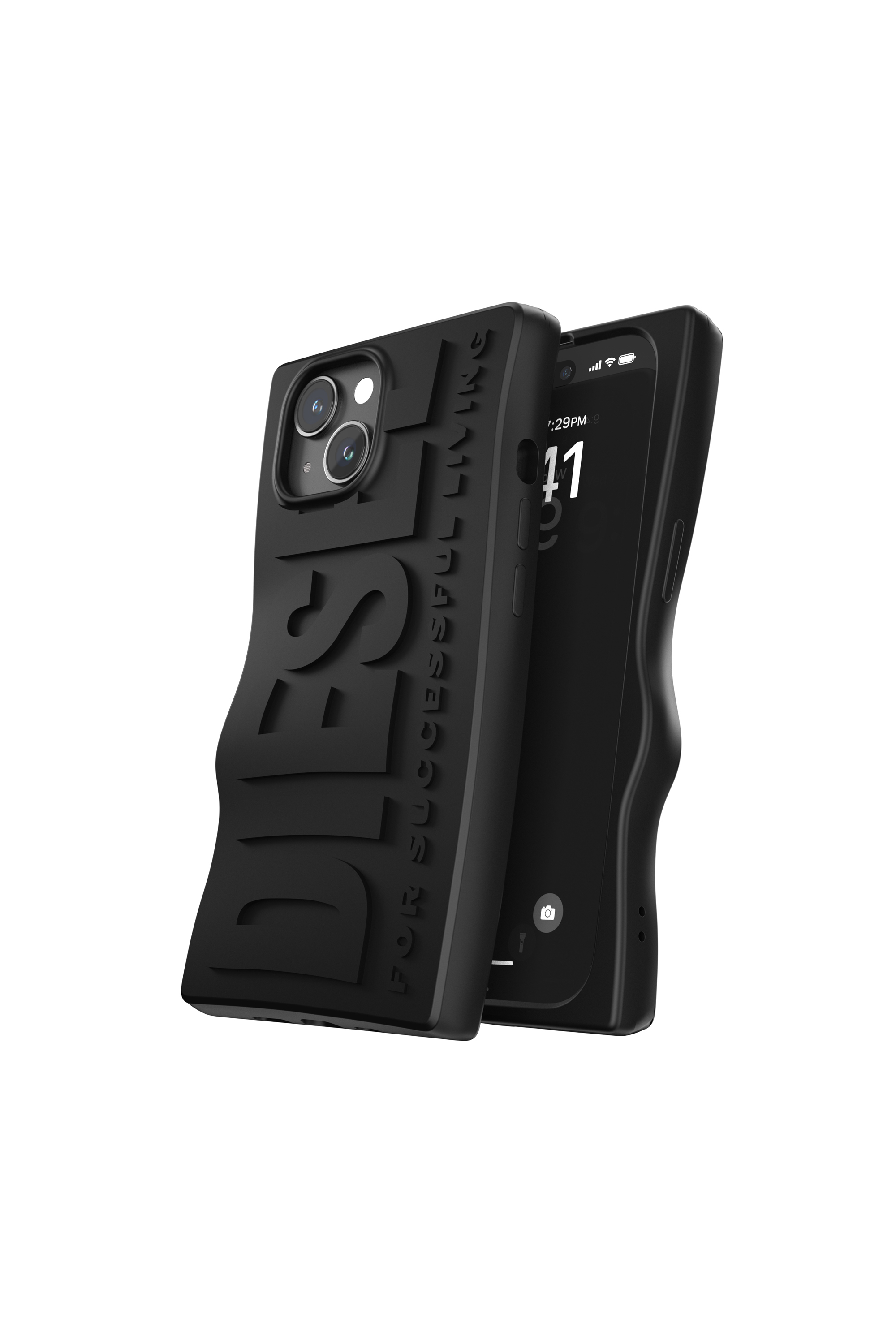 Diesel - 60076 MOULDED CASE, Unisex's iPhone 15 in ブラック - 3