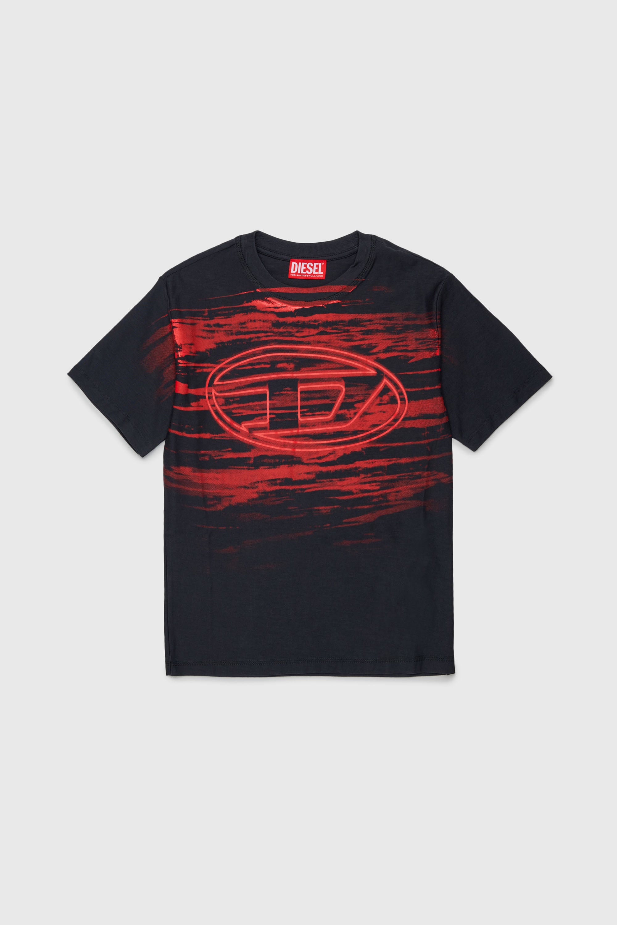 Diesel - TFRIT OVER, Male's Tシャツ in ブラック - 1