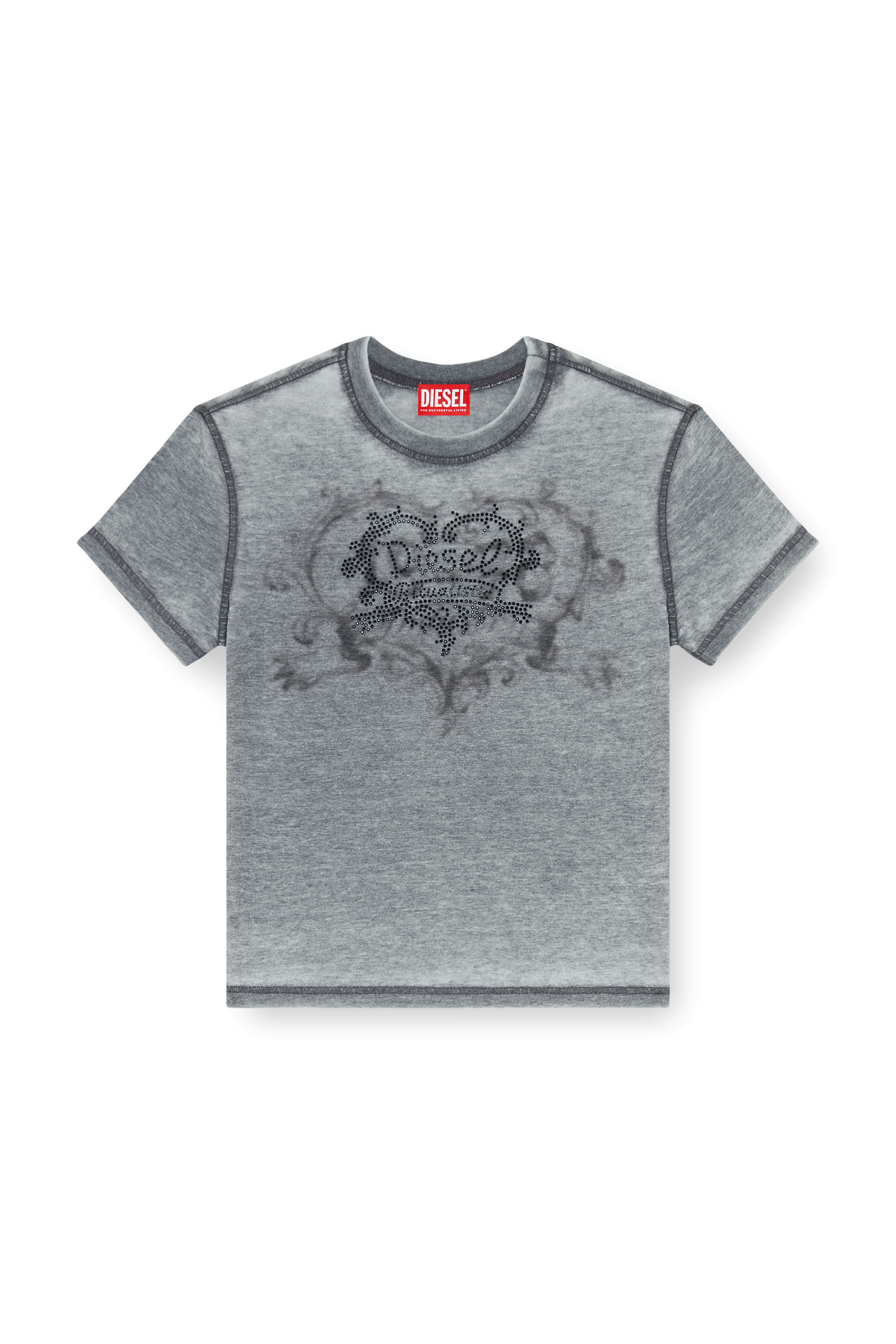Diesel - T-ILA-AA1, Female's Tシャツ in グレー - 2