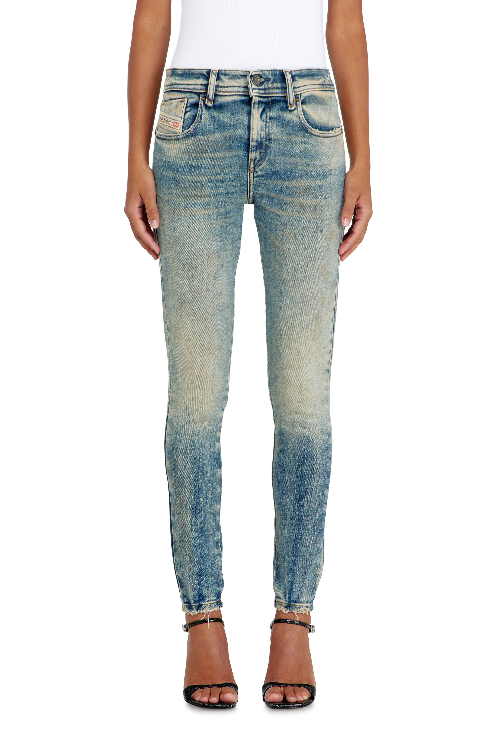 Diesel - Female's Skinny Jeans 2017 Slandy 09P73, ミディアムブルー - 4