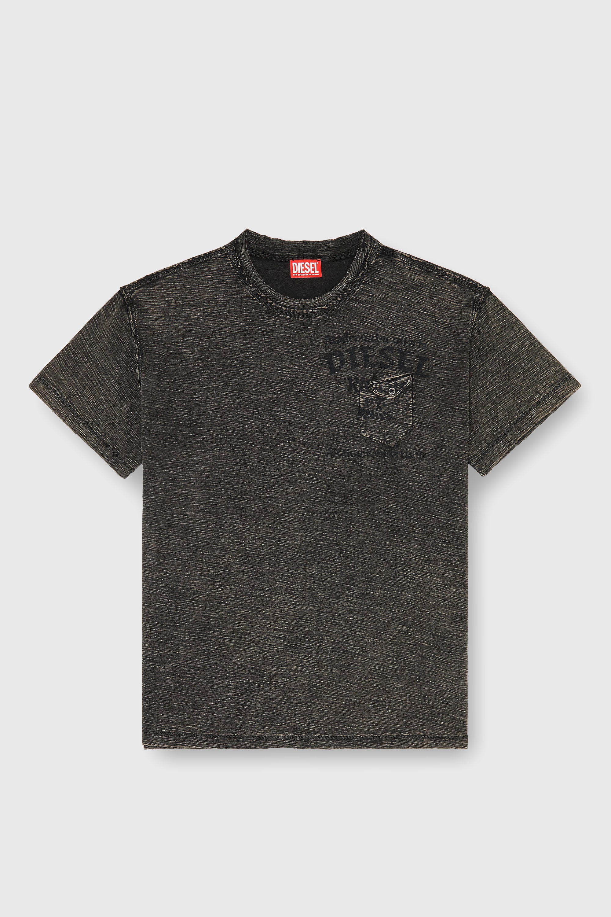 Diesel - T-ARDY, Male's Tシャツ in ダークグレー - 2