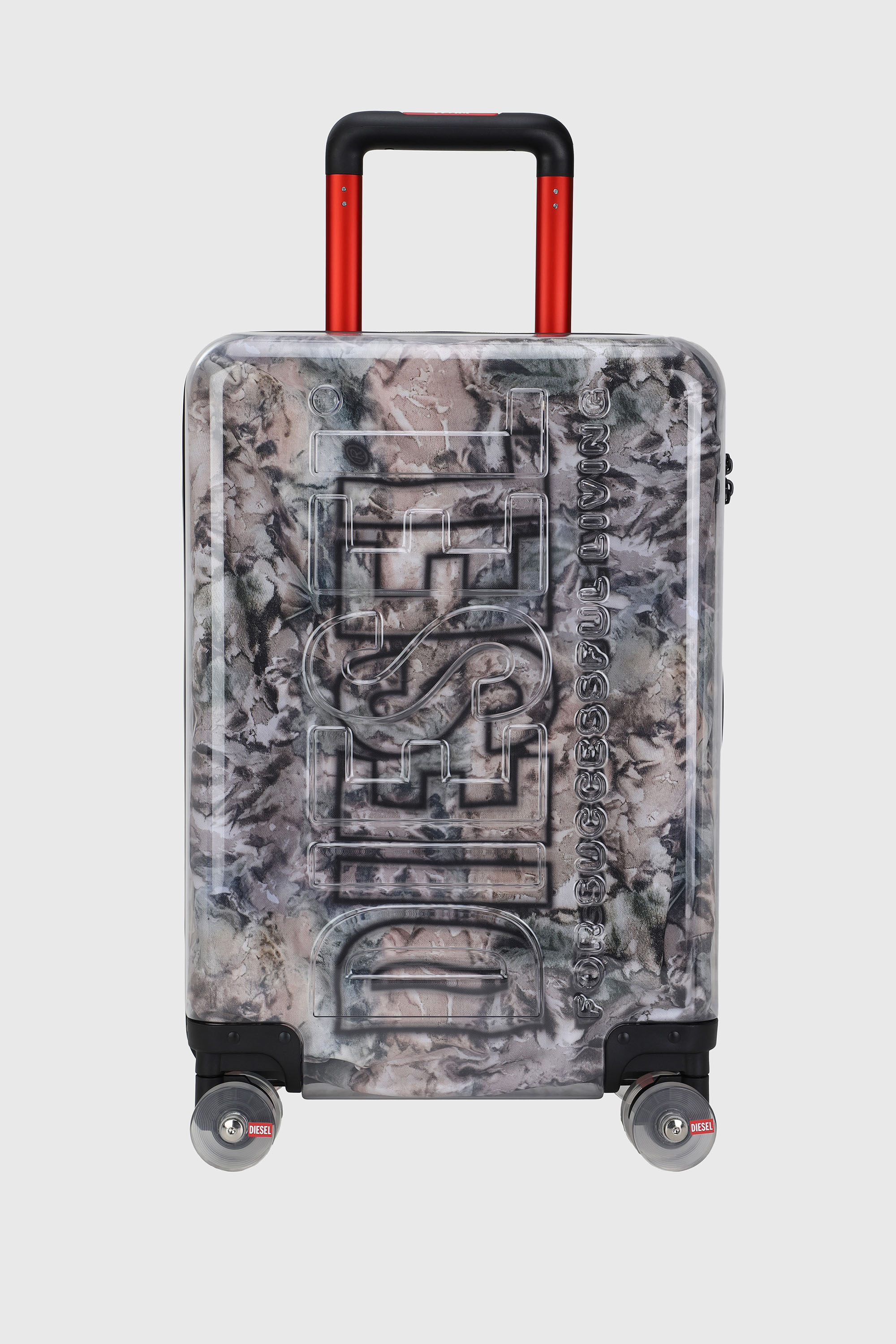 LU0036 HARD LUGGAGE - DSL009, グレー/ピンク
