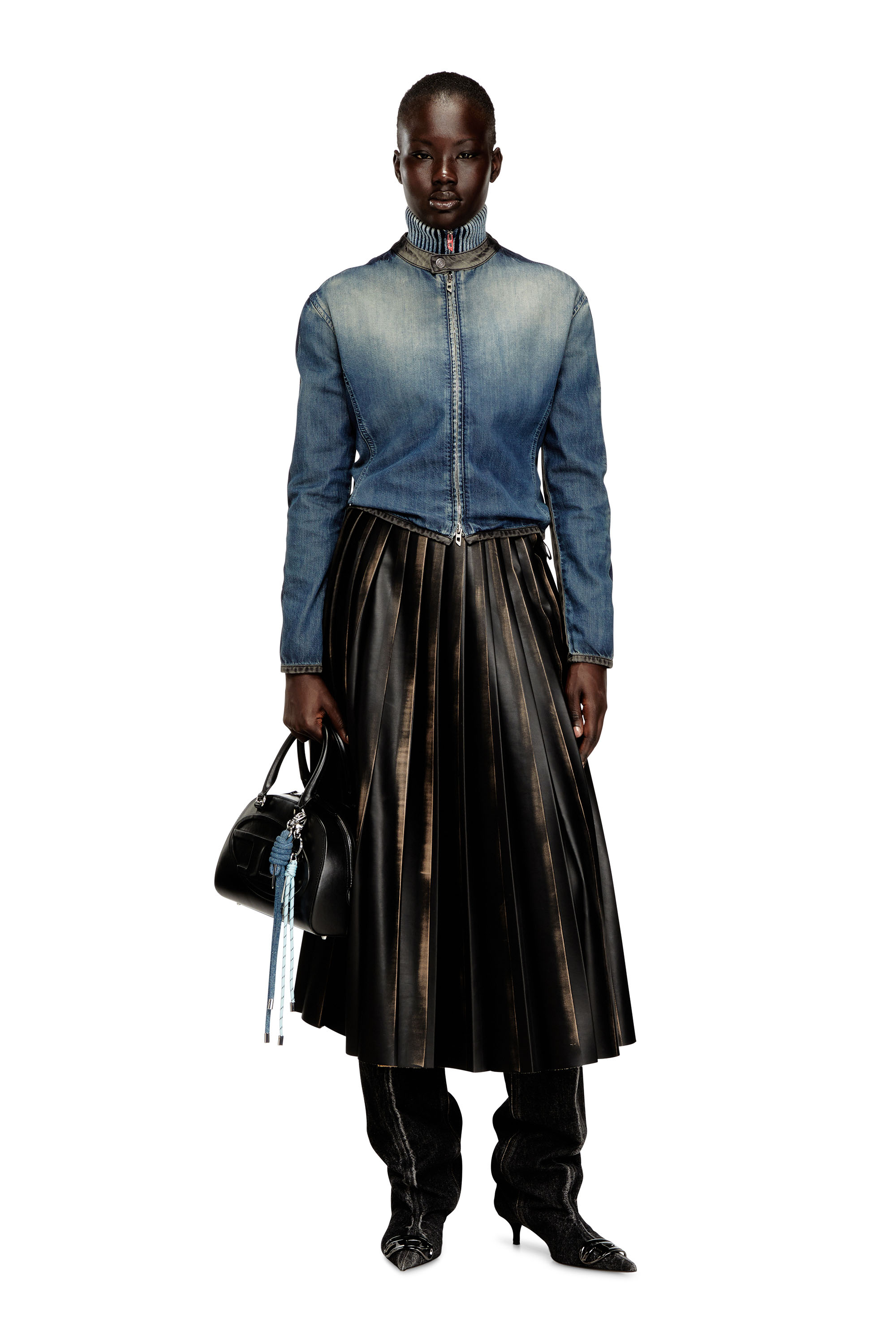 Diesel - DE-KAKI-S, Female's デニムジャケット in ブルー/グレー - 2