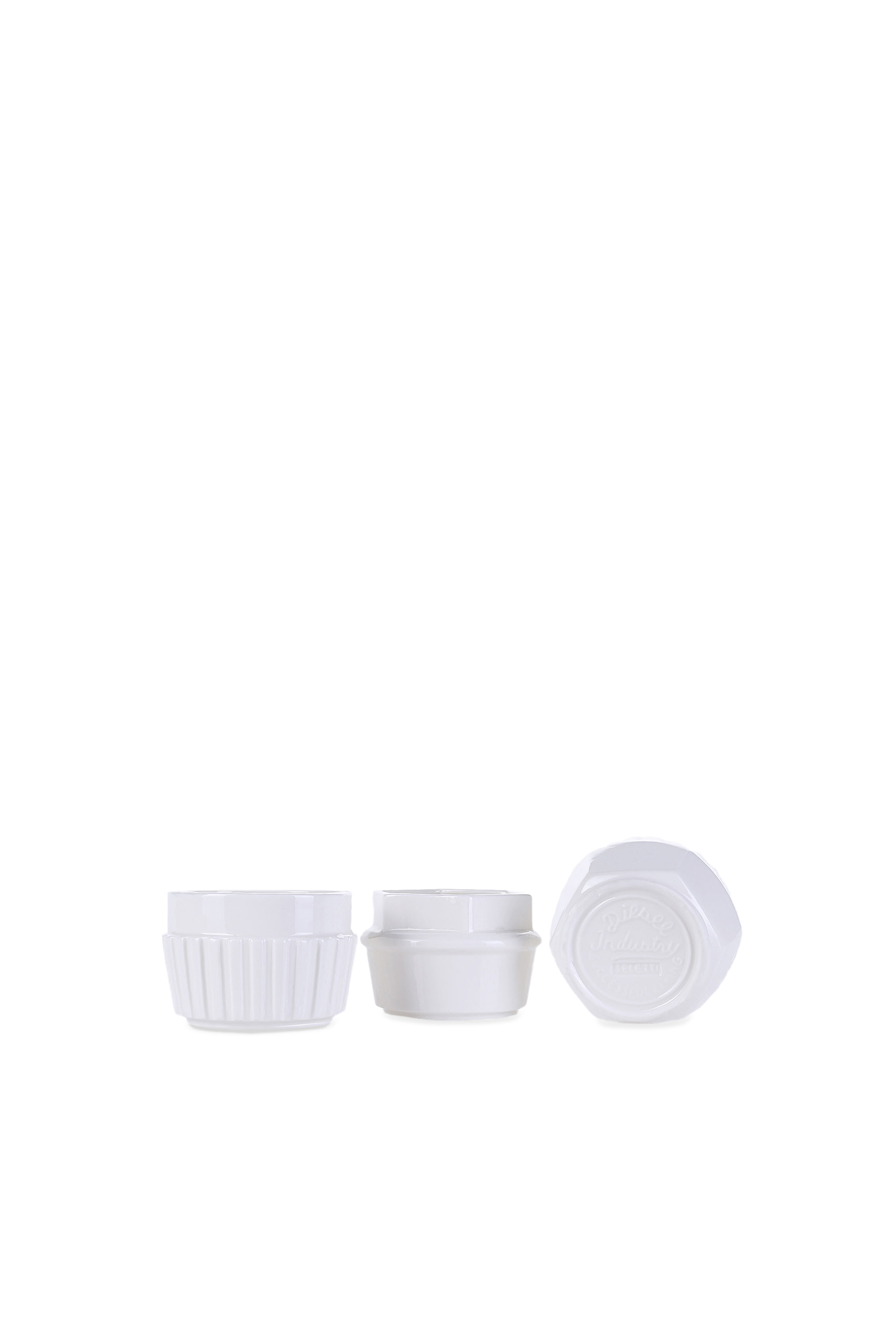 Diesel - 10908 MACHINE COLLEC, Unisex's Assorted porcelain small bowls, set of 3 in ホワイト - 1
