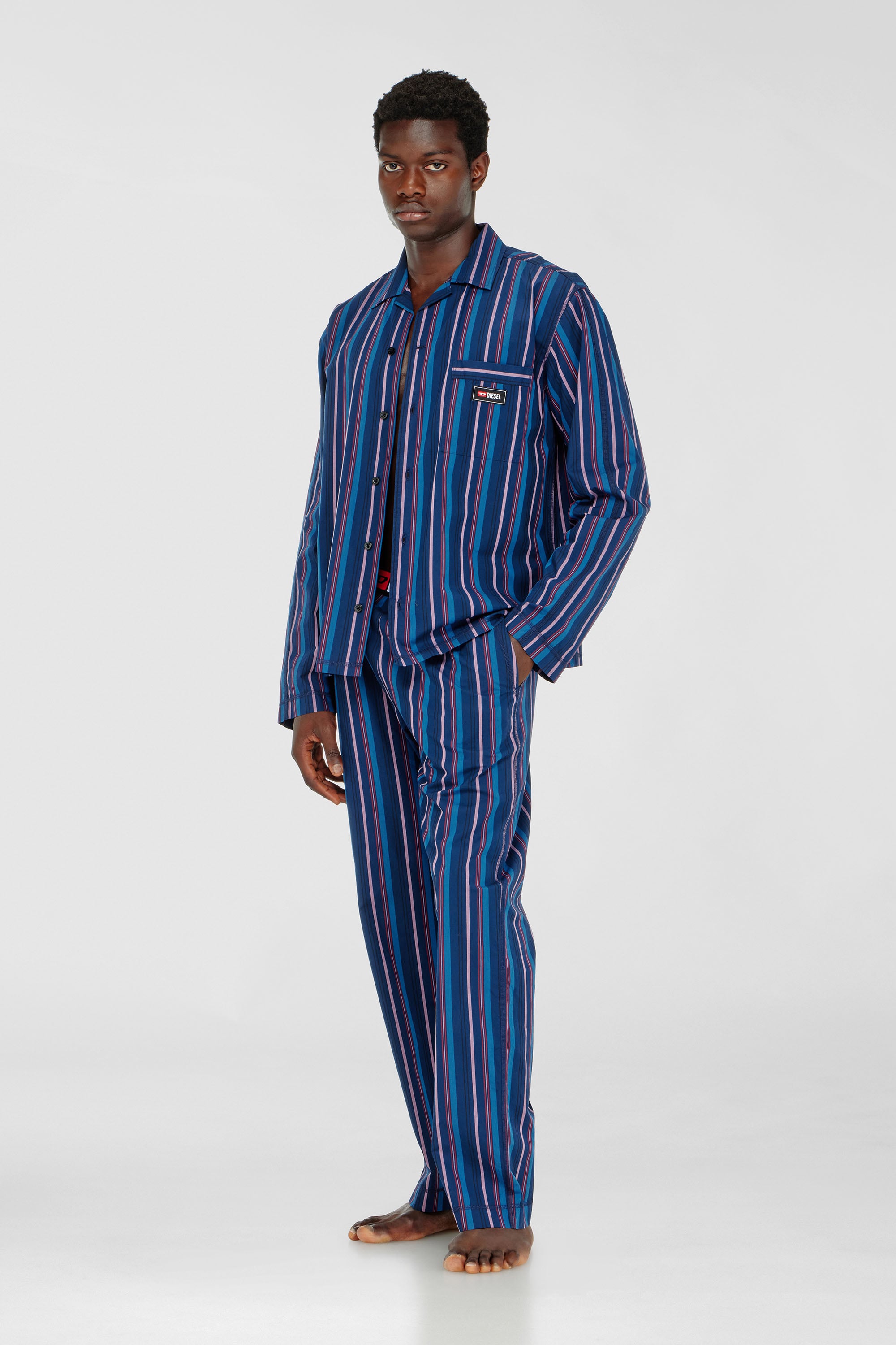 Diesel - SET-PAUL-D-CORE, Male's パジャマセット in ブルー - 1
