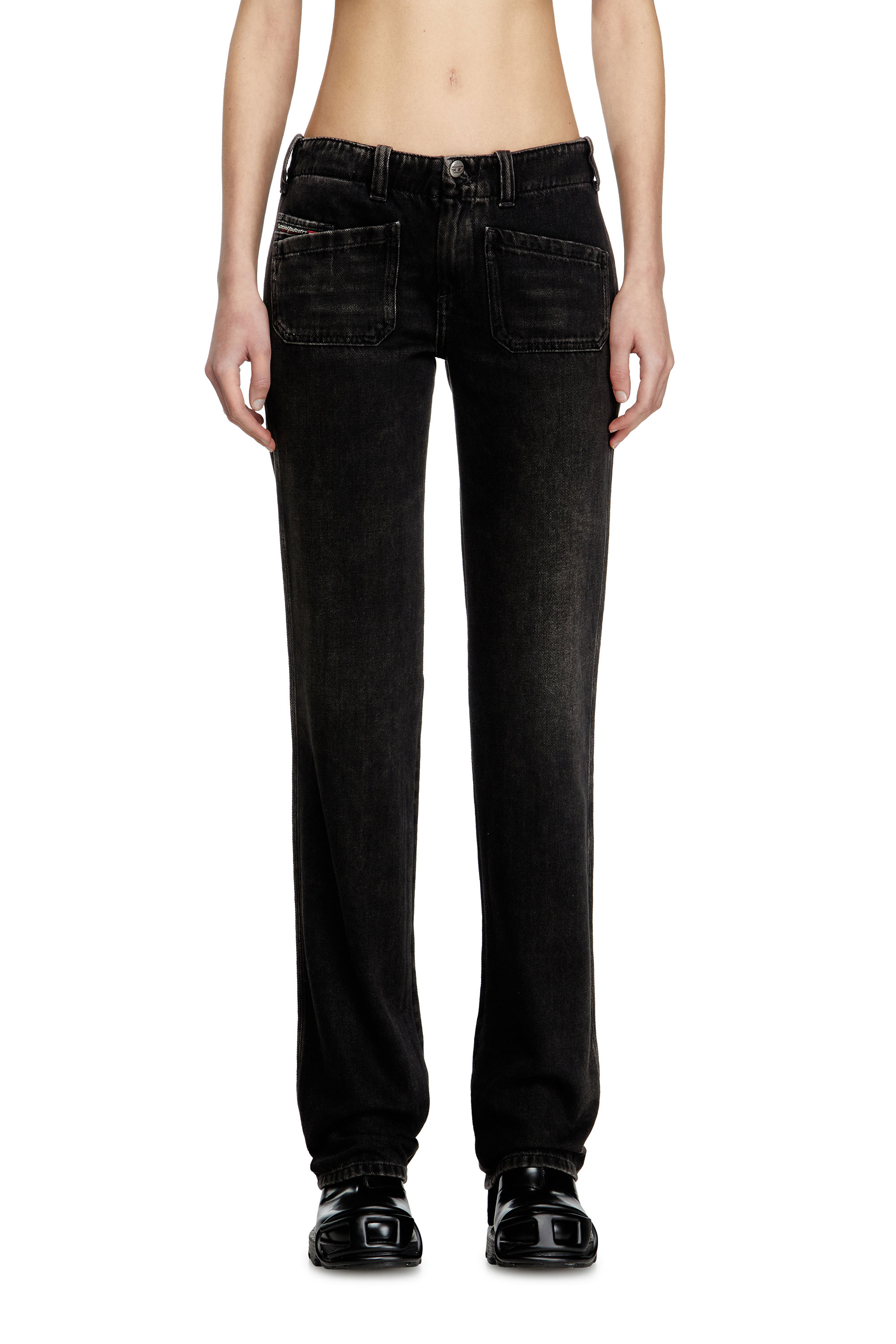 Diesel - Female's Bootcut Jeans D-Keate 09J96, ブラック/ダークグレー - 3
