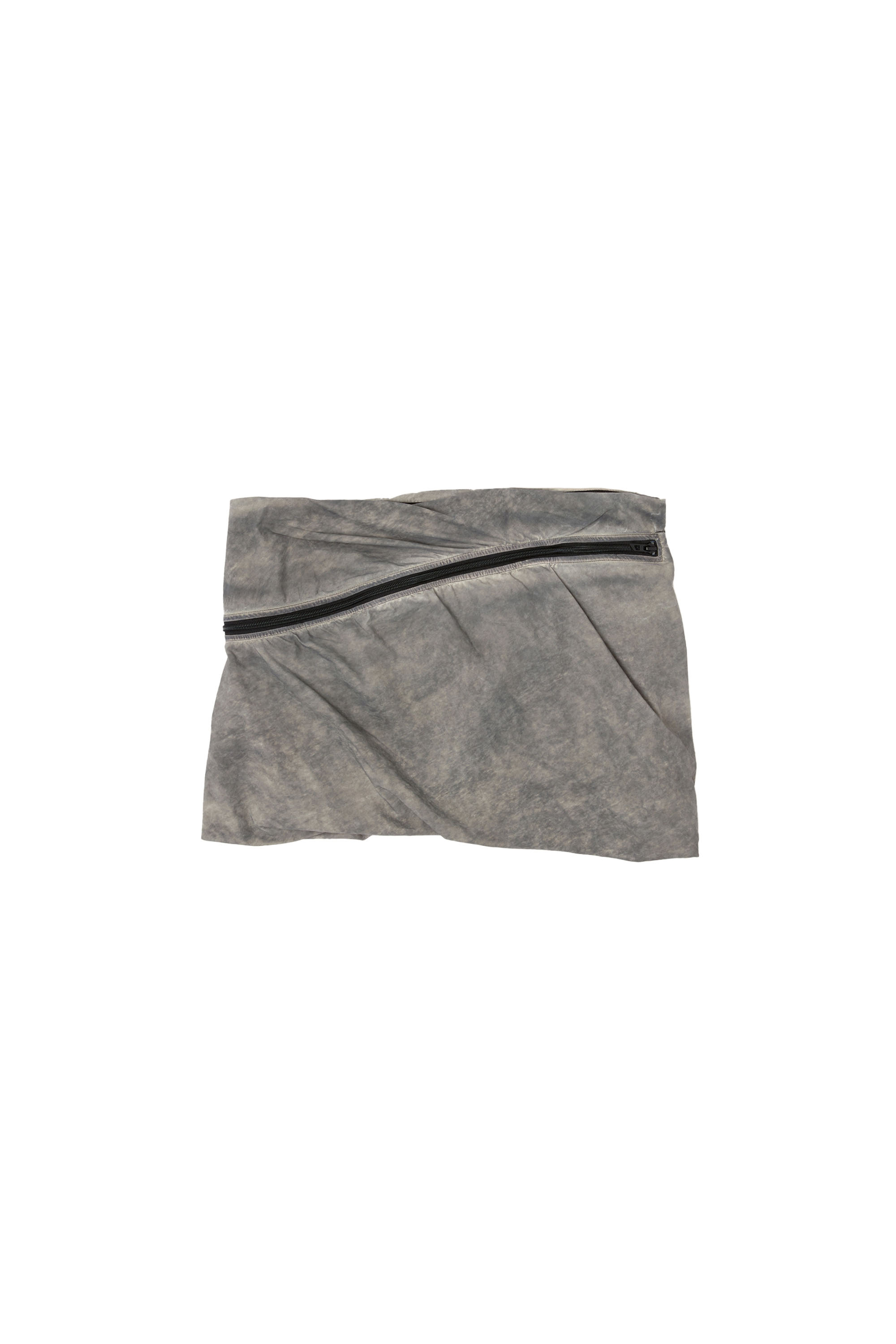 Diesel - O-RIGIN, Female's Bubble skirt with wrap around pocket in グレー - 3