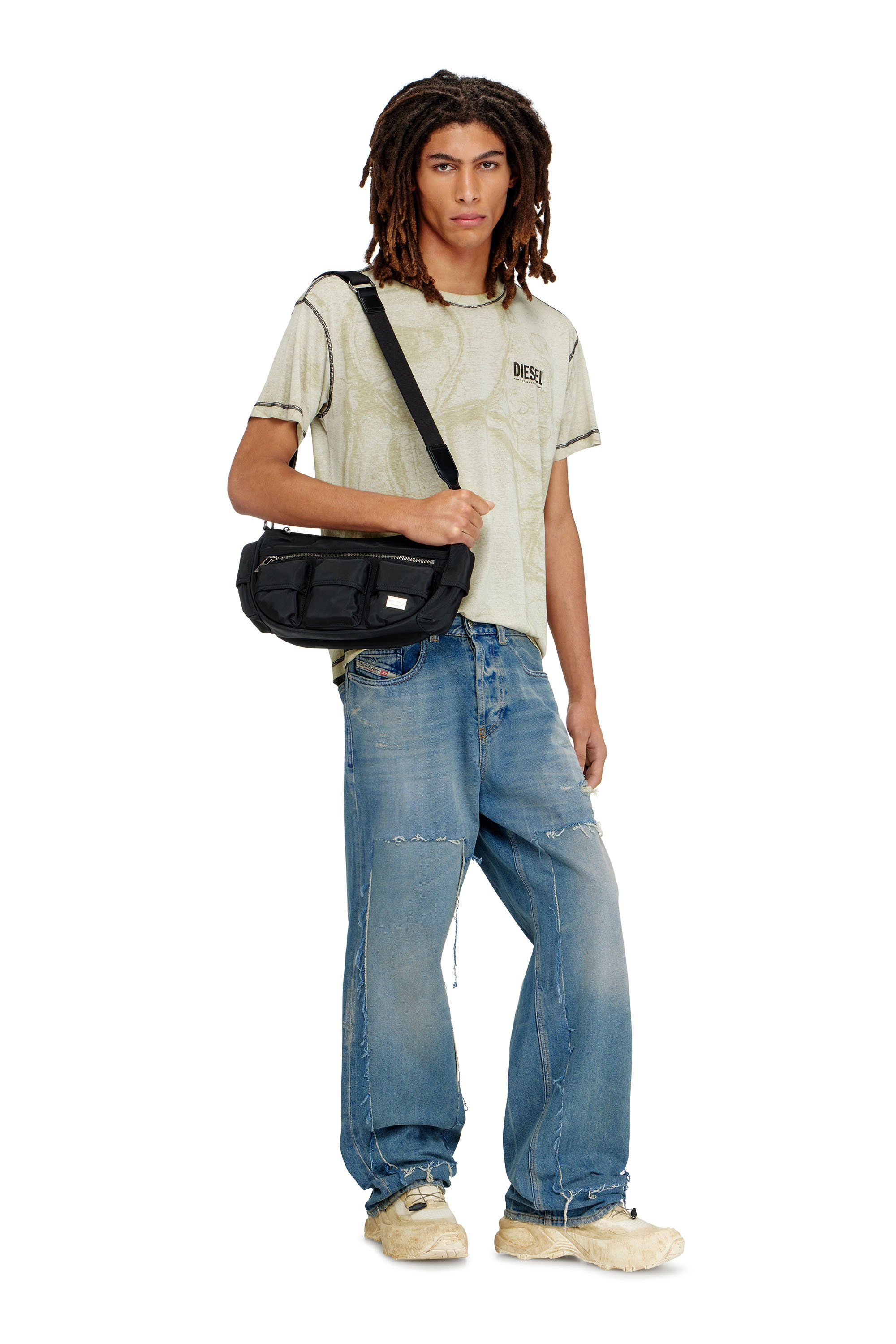 Diesel - MULTI-PKTS SHOULDER BAG X, Unisex's クロスボディバッグ in ブラック - 2