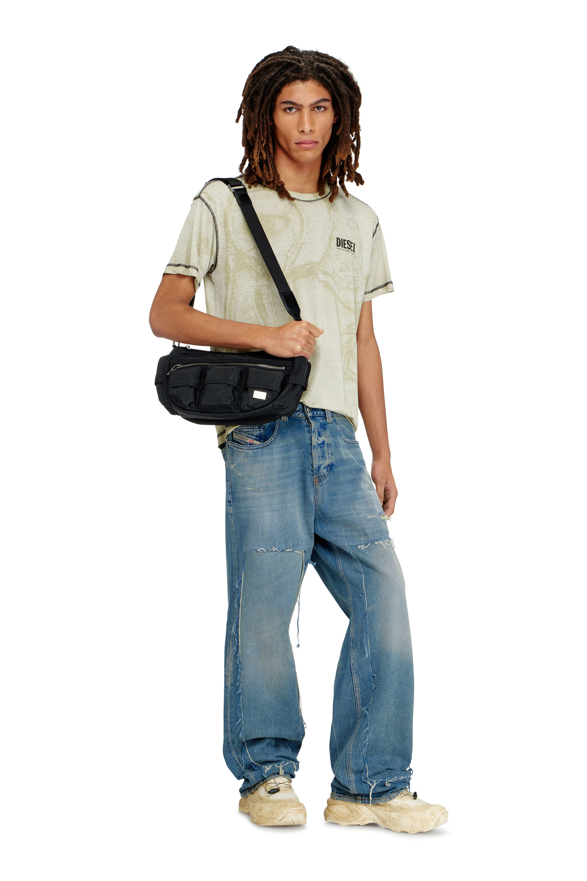 Diesel - MULTI-PKTS SHOULDER BAG X, Unisex's クロスボディバッグ in ブラック - 1