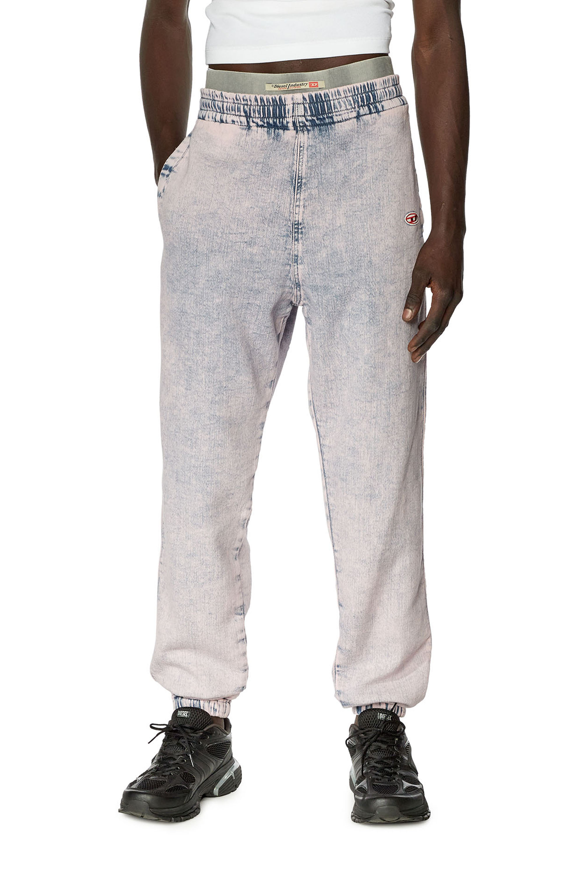 Diesel - Tapered D-Lab Track Denim 09H04, ピンク / ホワイト - Image 5