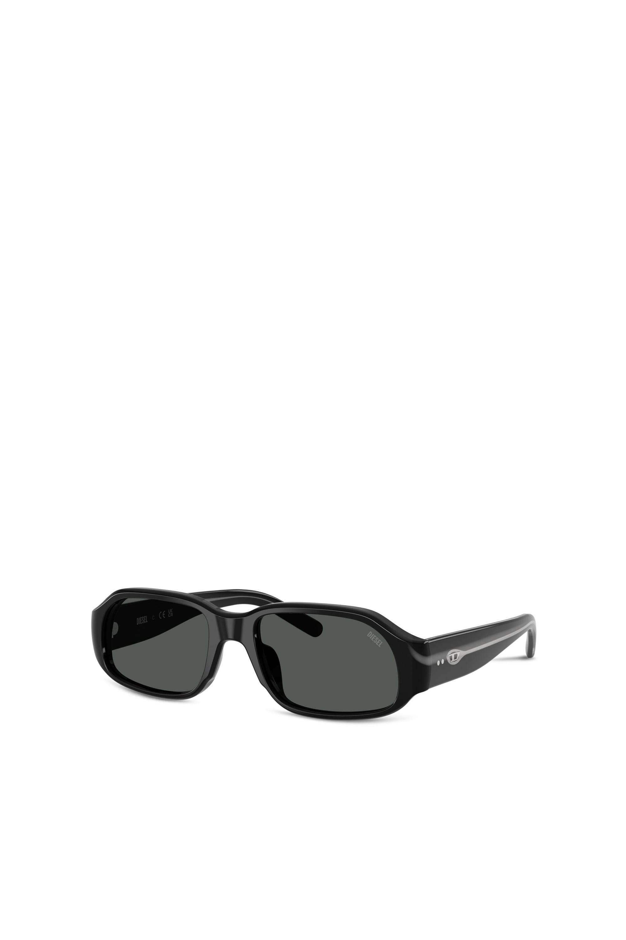 Diesel - 0DL2009U, Unisex's Rectangle sunglasses in ブラック - 2