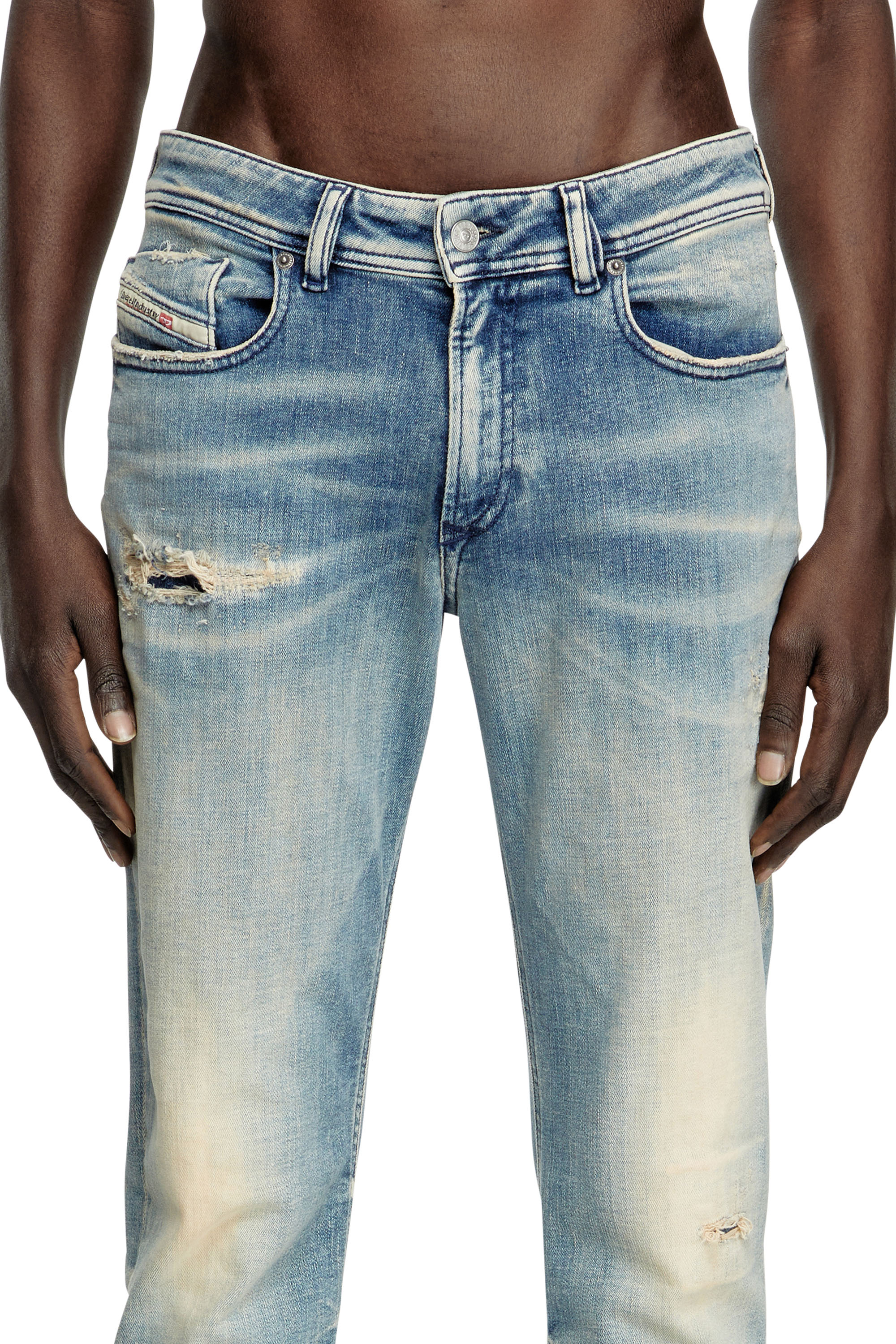 Skinny Jeans 1979 Sleenker 09K58, ライトブルー Diesel - Male's Skinny Jeans 1979 Sleenker 09K58, ライトブルー - 4