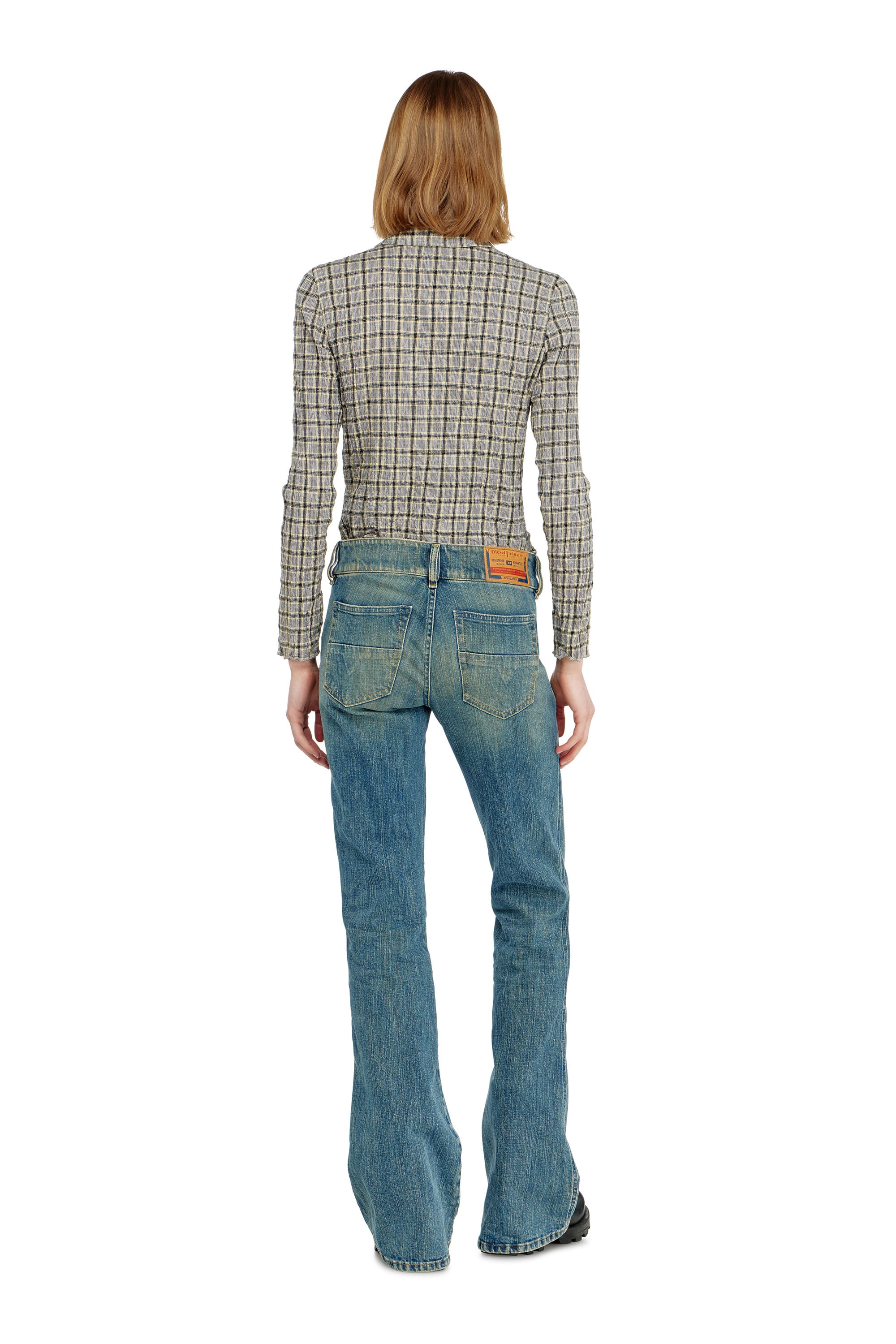 Diesel - Female's Bootcut Jeans D-Hush 007EJ, ミディアムブルー - 3