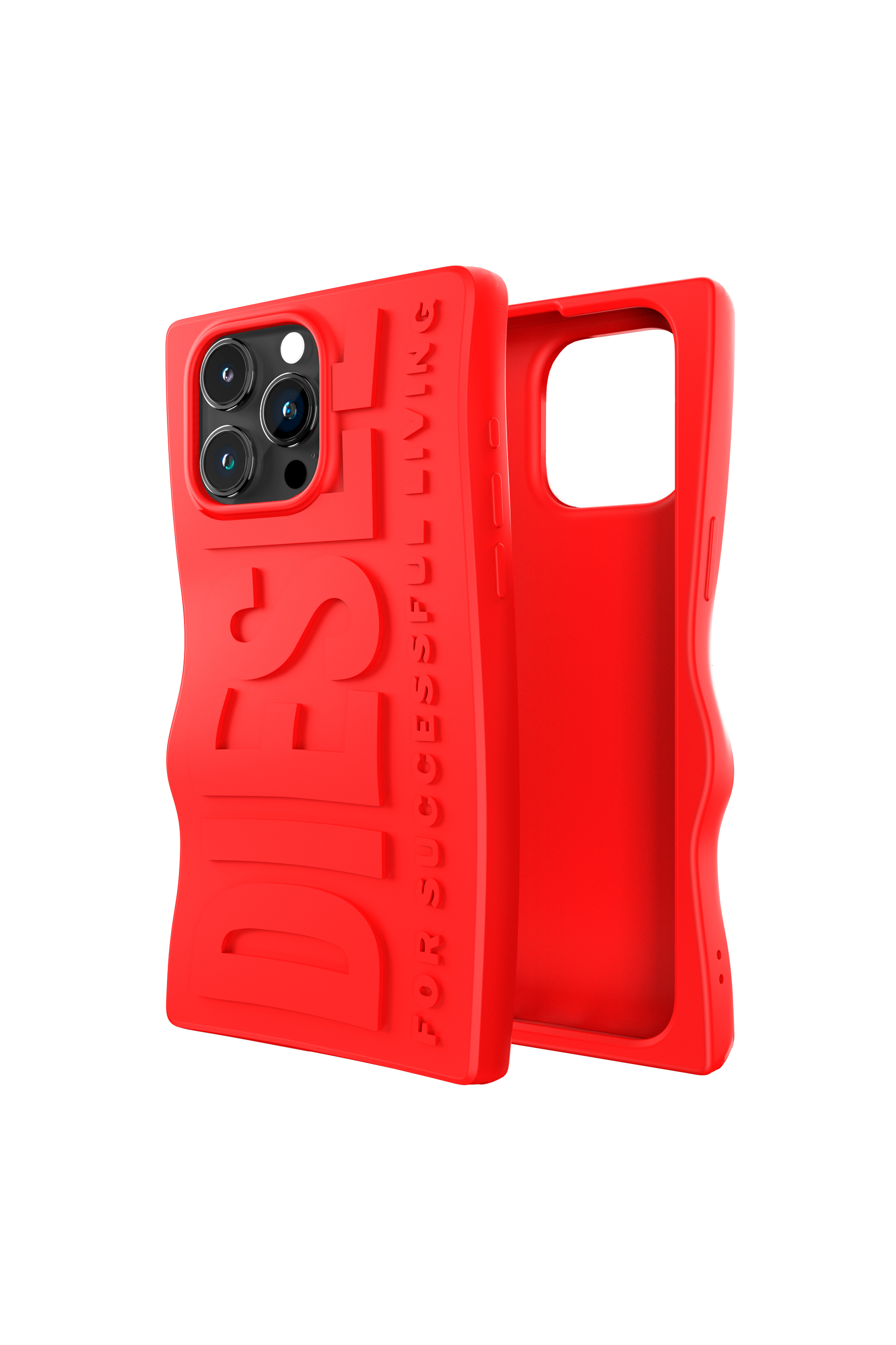 Diesel - 54119 MOULDED CASE, Unisex's iPhone 15 Pro Max シリコンケース in レッド - 1