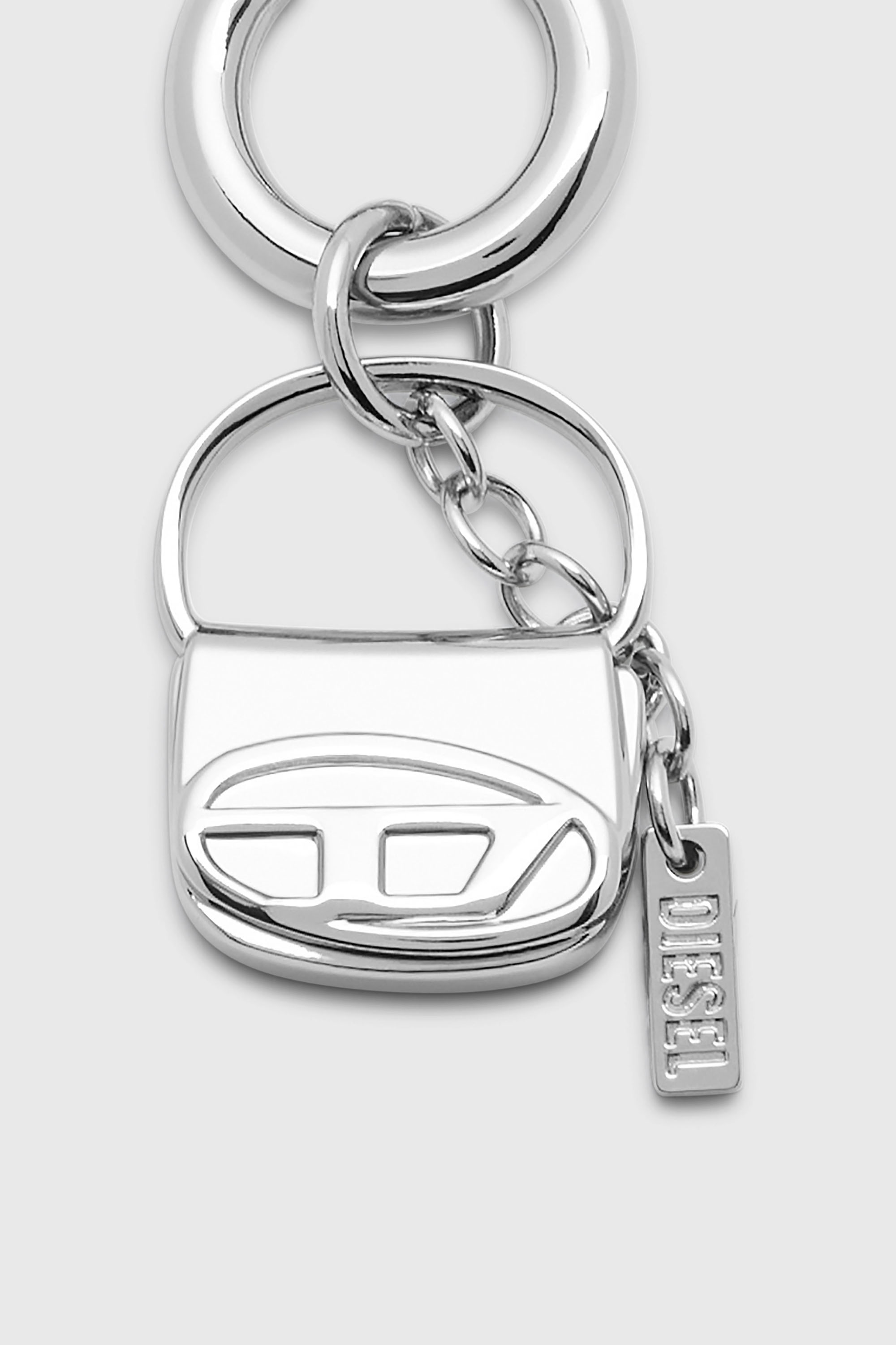 Diesel - CHARM-1DR, Female's Metal charm with mini 1DR charm in シルバー - 2