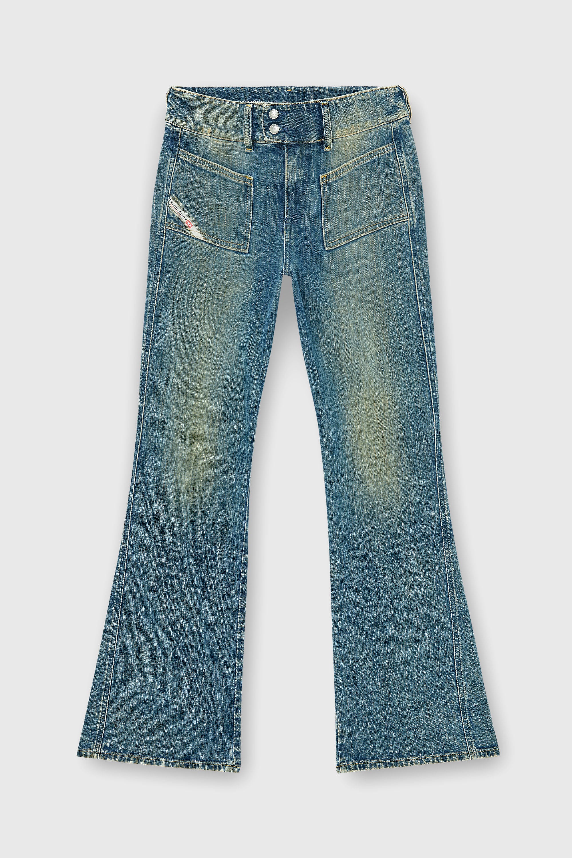 Diesel - Female's Bootcut Jeans D-Hush 007EJ, ミディアムブルー - 2