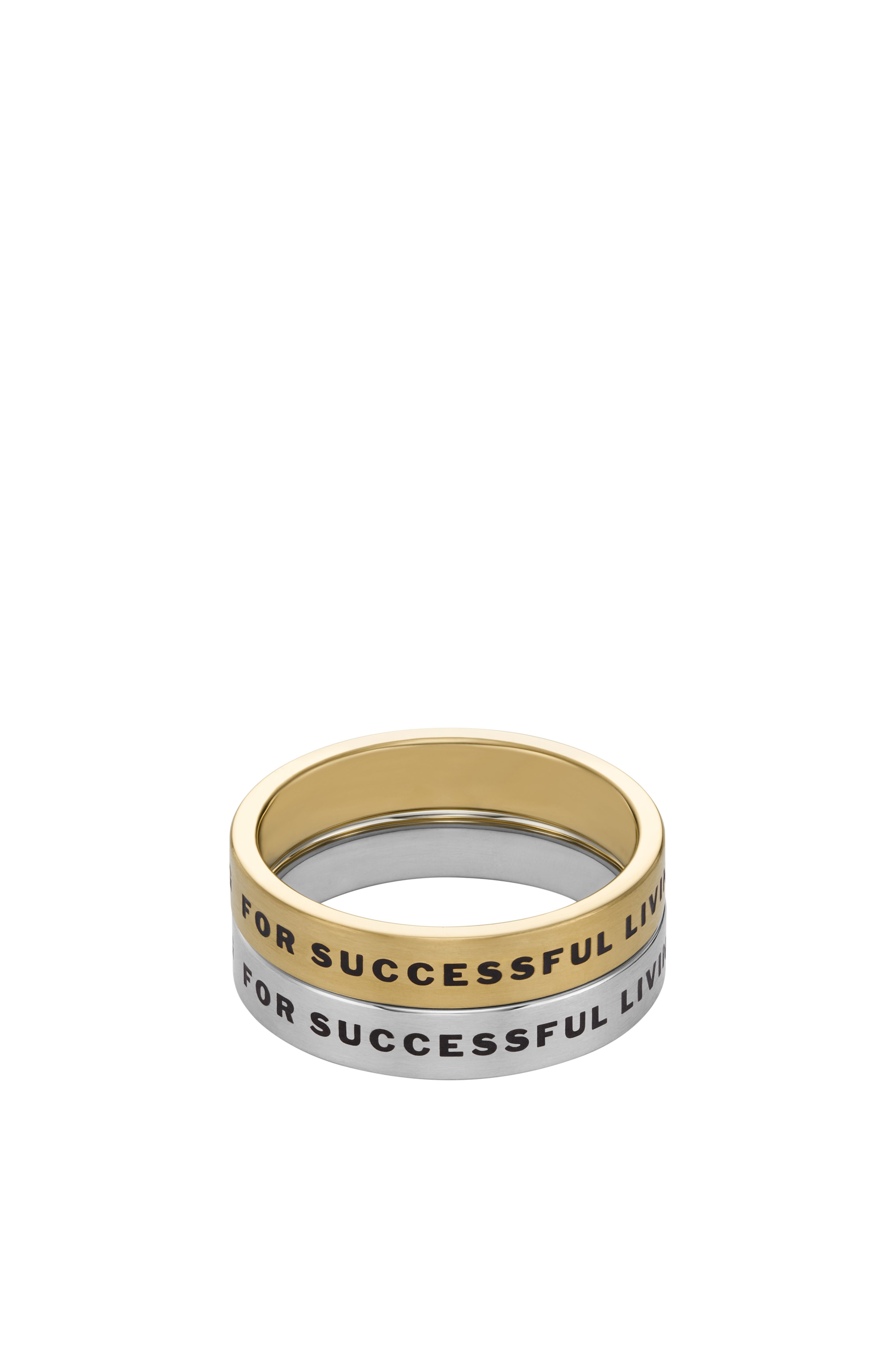 Diesel - DX1442SET, Unisex's リング in ゴールド/ホワイト - 2