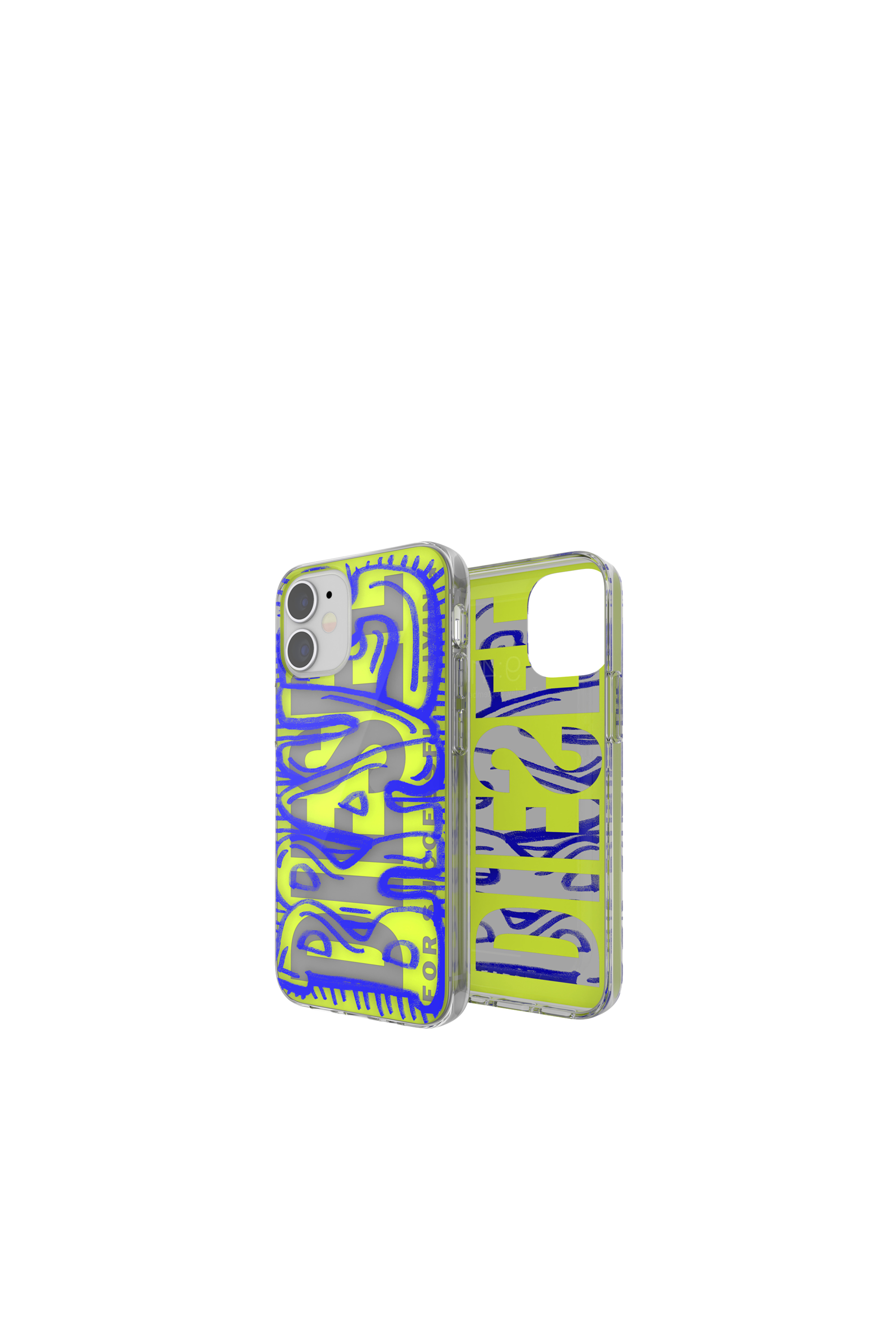 Diesel - 42563 STANDARD CASE, Unisex's iPhone 12 mini　ケース in ブルー/グリーン - 1