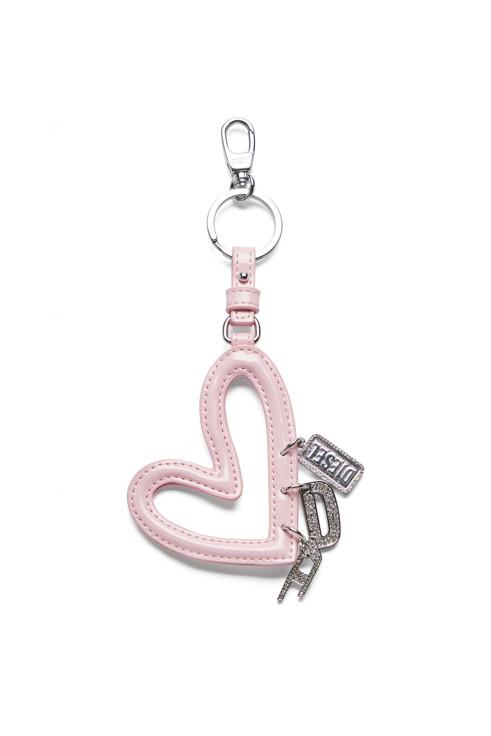 Diesel - MULTI II, Female's Heart charm with glossy finish in ピンク / ホワイト - 1