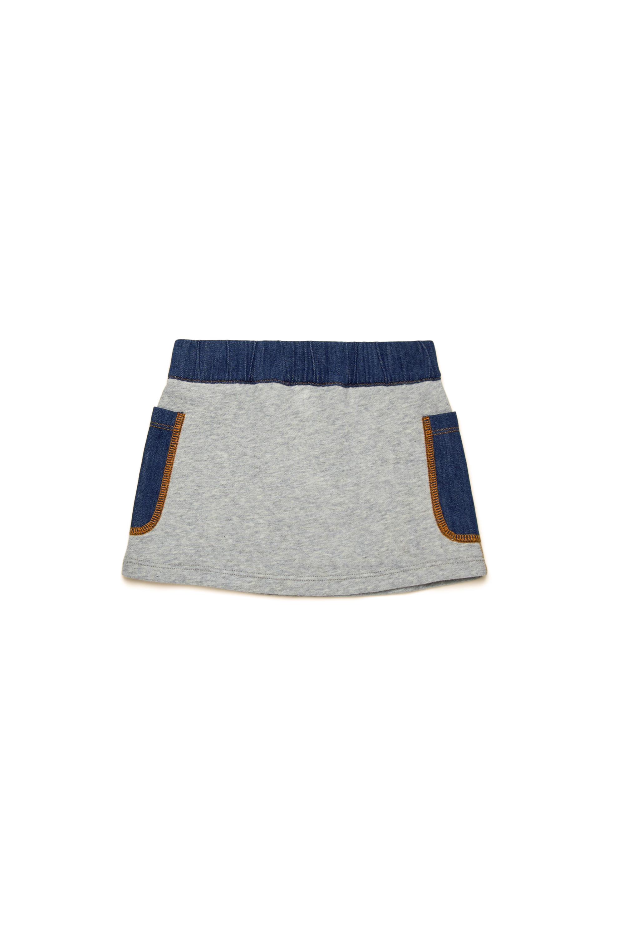 Diesel - GOMMIB, Female's Skirt with denim pockets in グレー/ブルー - 2