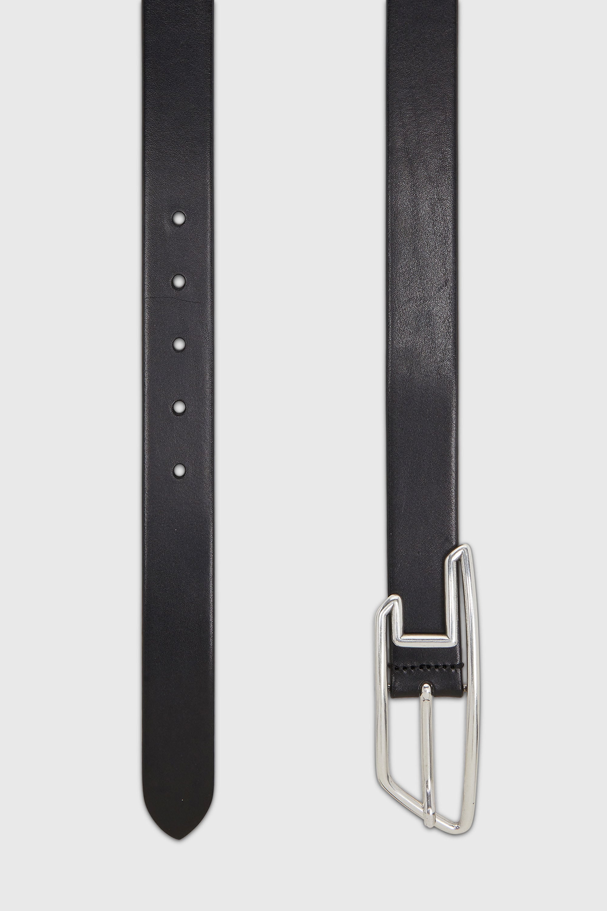 Diesel - B-D LINE 30, Unisex's 3cm leather belt with D-logo buckle in ブラック - 3