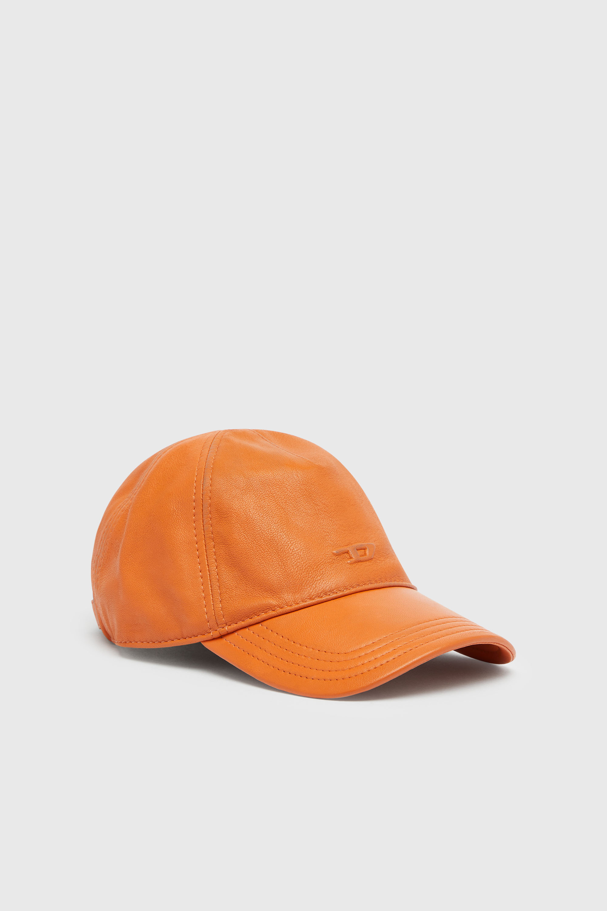Diesel - C-ASPO, Male's Baseball cap in treated leather in null - 1