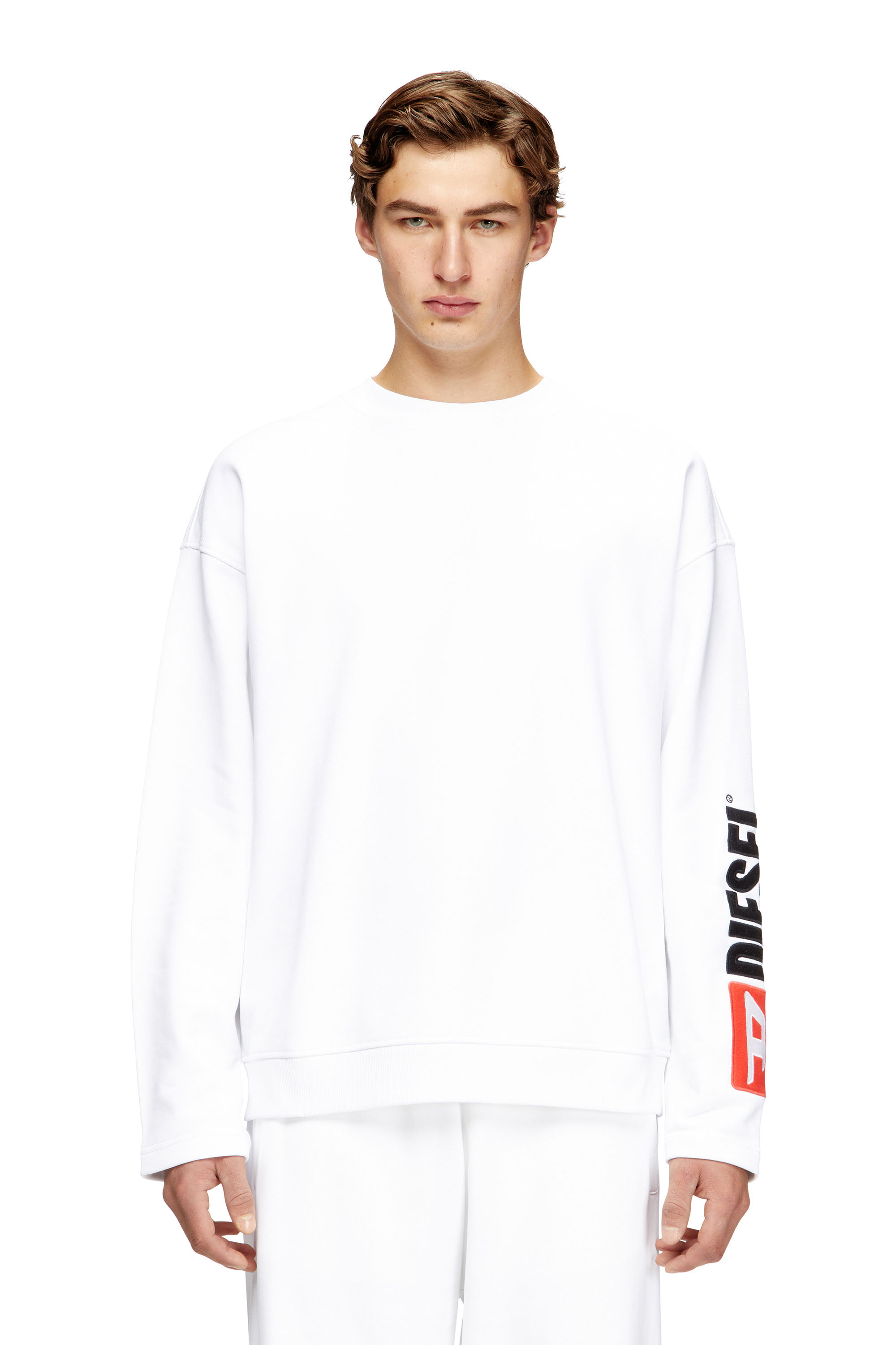 Diesel - S-BOXT-NC-DIV, Male's プルオーバースウェット in ホワイト - 3