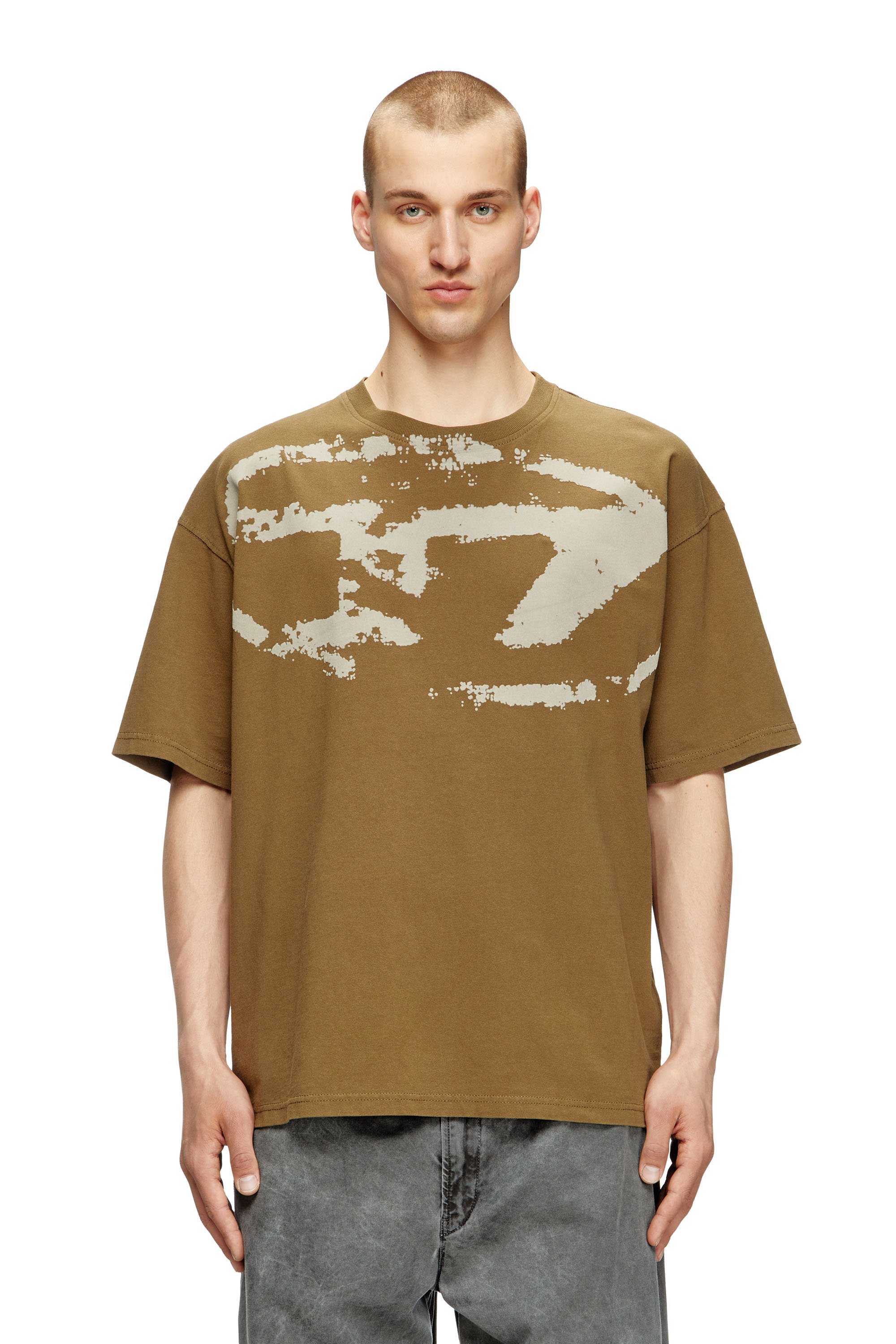 Diesel - T-BOXT-N14, Male's Tシャツ in グリーン - 1