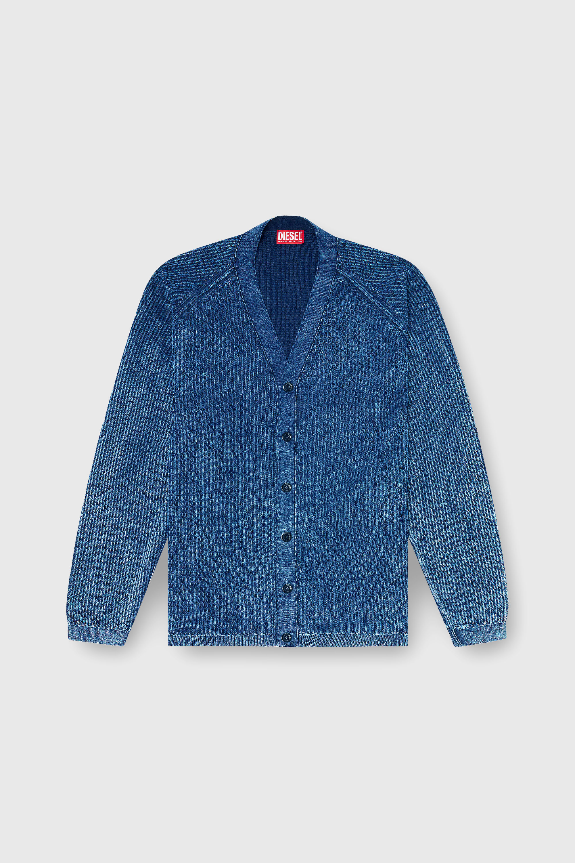 Diesel - K-SCIMI, Male's カーディガン in ミディアムブルー - 2