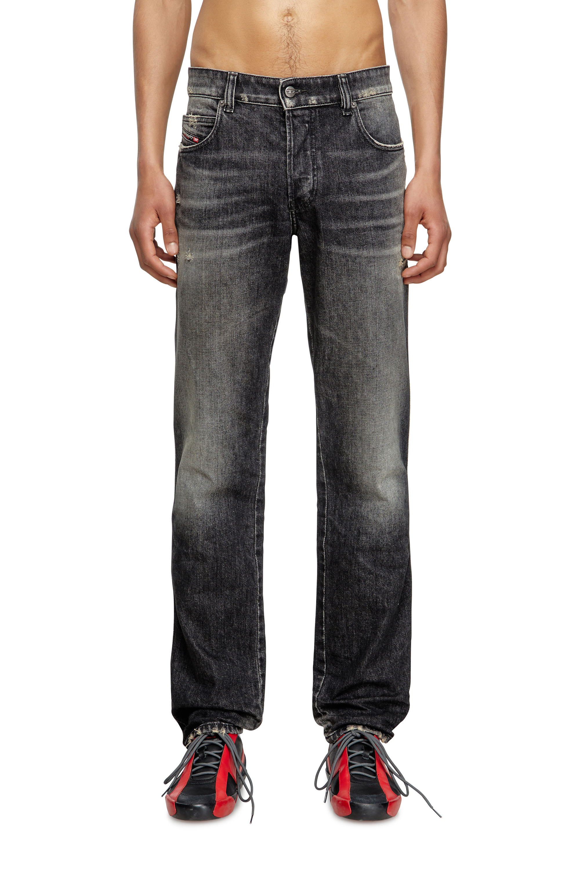 Diesel - Male's Slim Jeans 1993 D-Vyl 09M54, ブラック/ダークグレー - 3