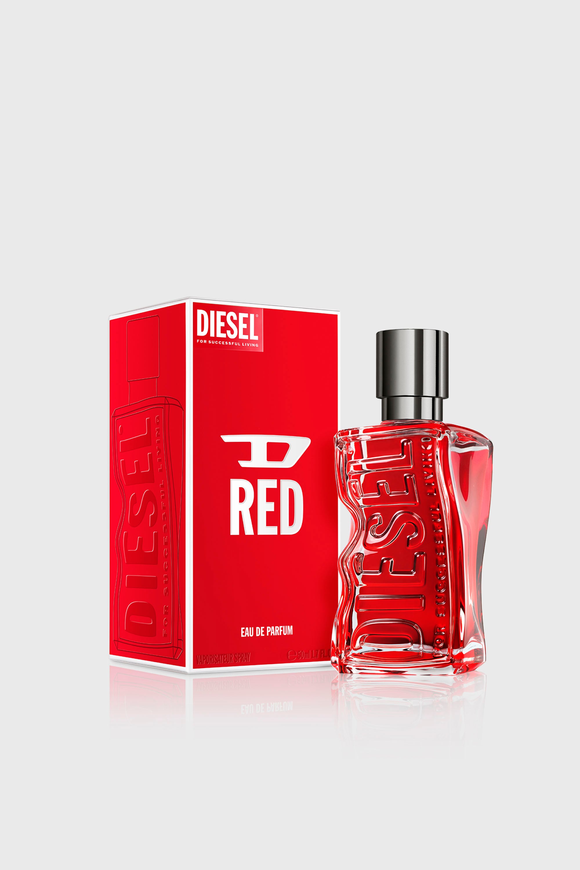 Diesel - D RED 50 ML, Male's D RED 50ml, 1.7 FL.OZ., Eau de Parfum in レッド - 2
