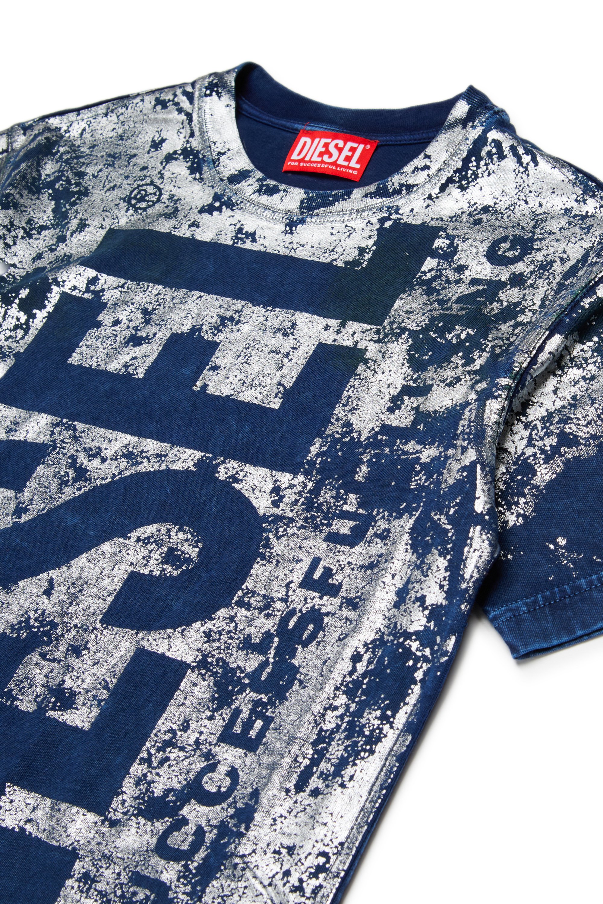 Diesel - TABOXTAR2 OVER, Male's Tシャツ in ブルー - 3