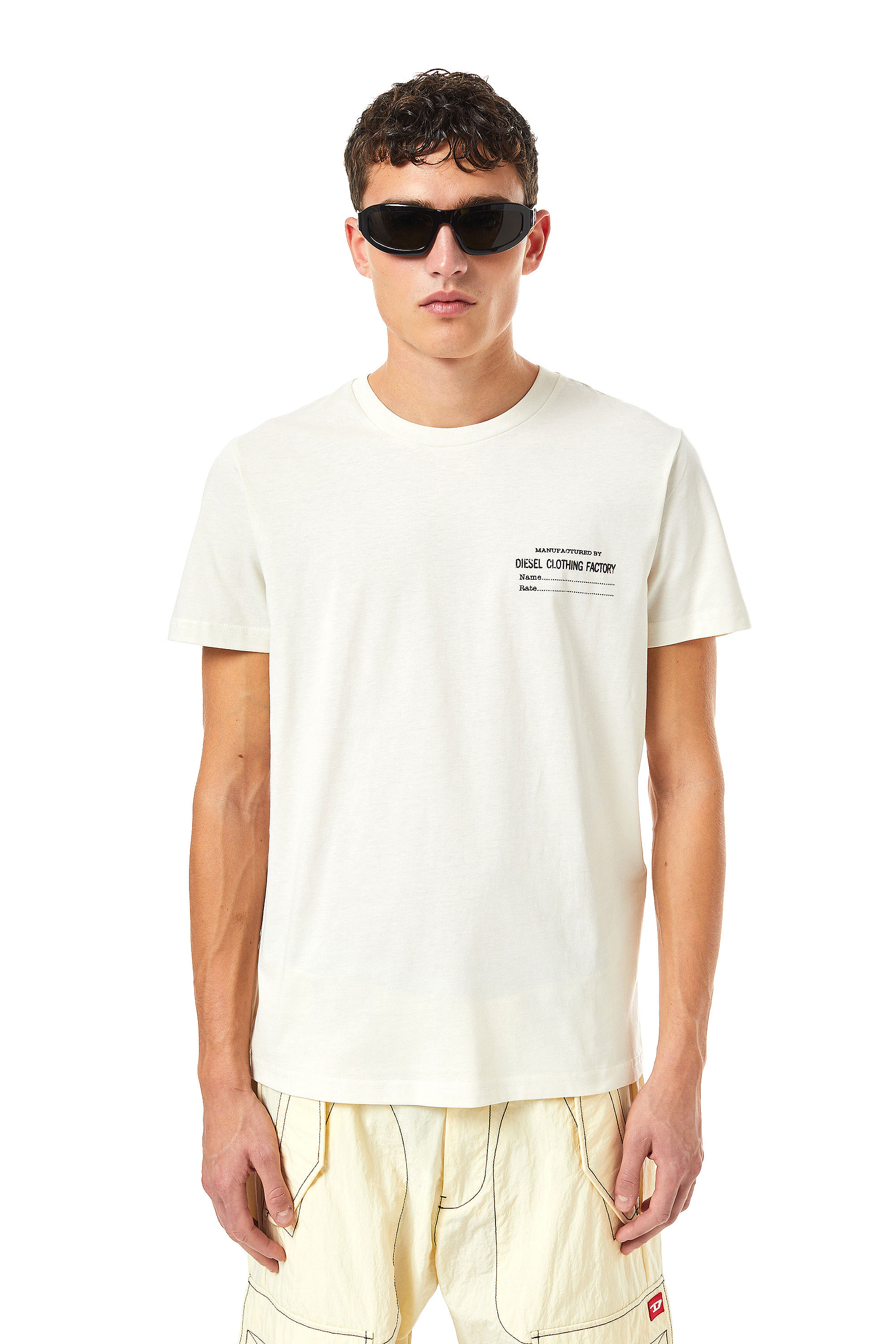 T-DIEGOR-C5, ホワイト - Tシャツ