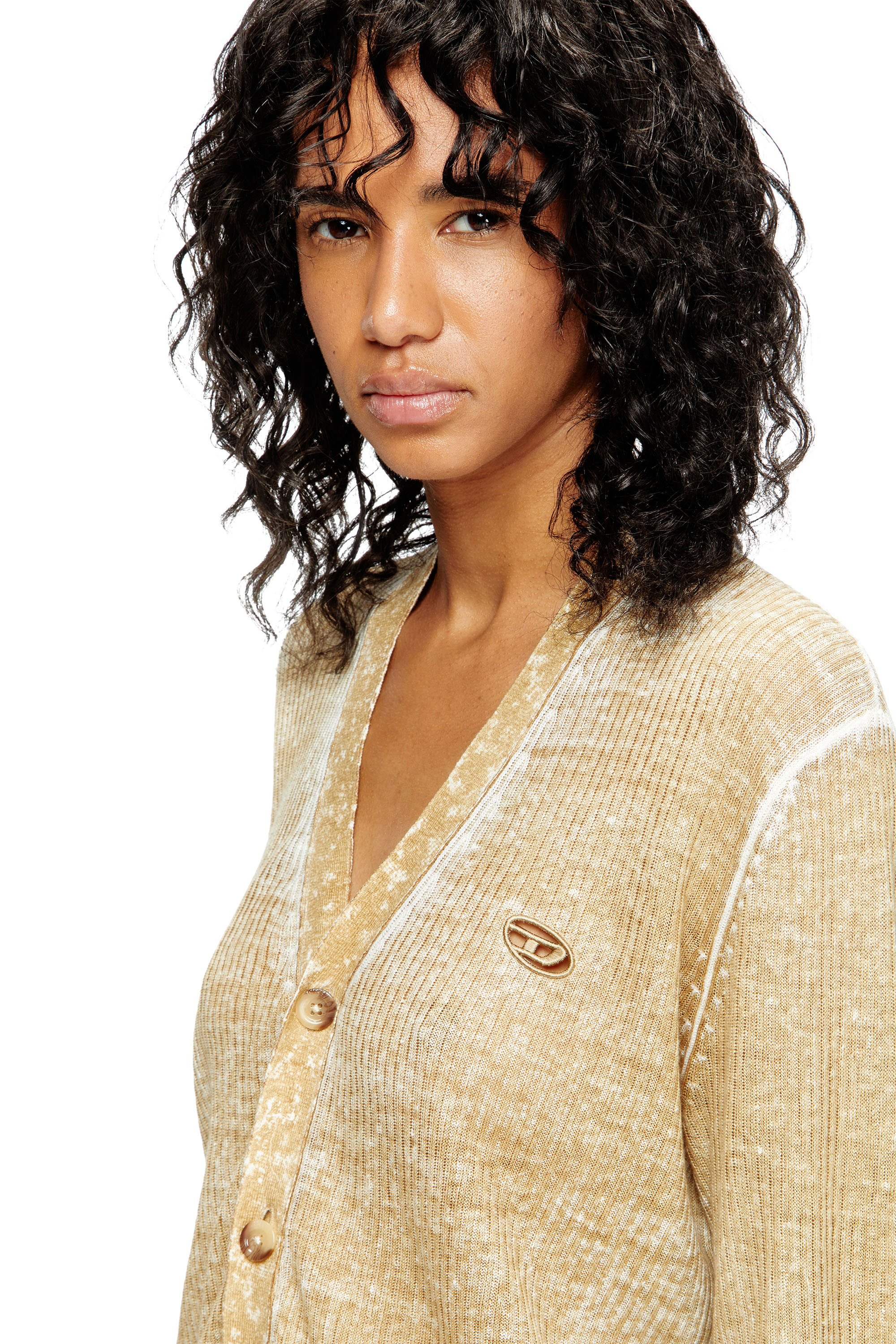 Diesel - M-ROBIN, Female's カーディガン in ライトブラウン - 4