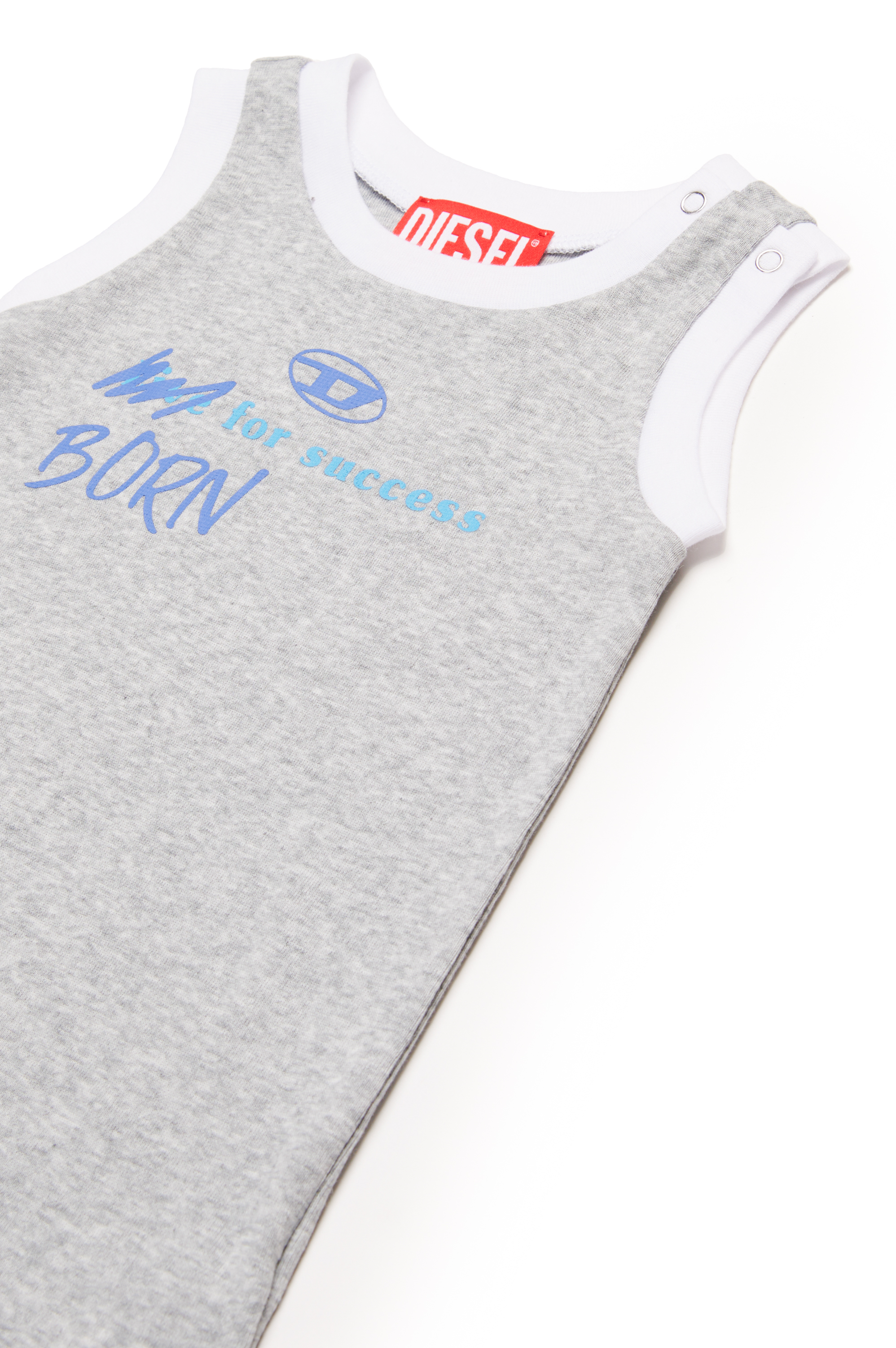 Diesel - JURBIT-NB, Unisex's Born For Success newborn romper in グレー - 3