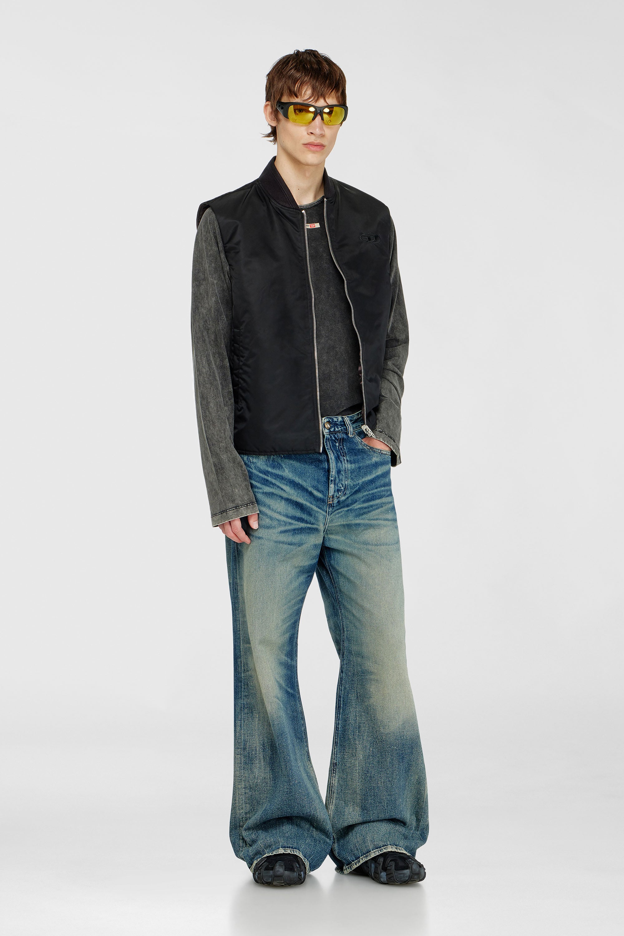 Diesel - Male's Relaxed Jeans D-Rise 09P55, ダークブルー - 1