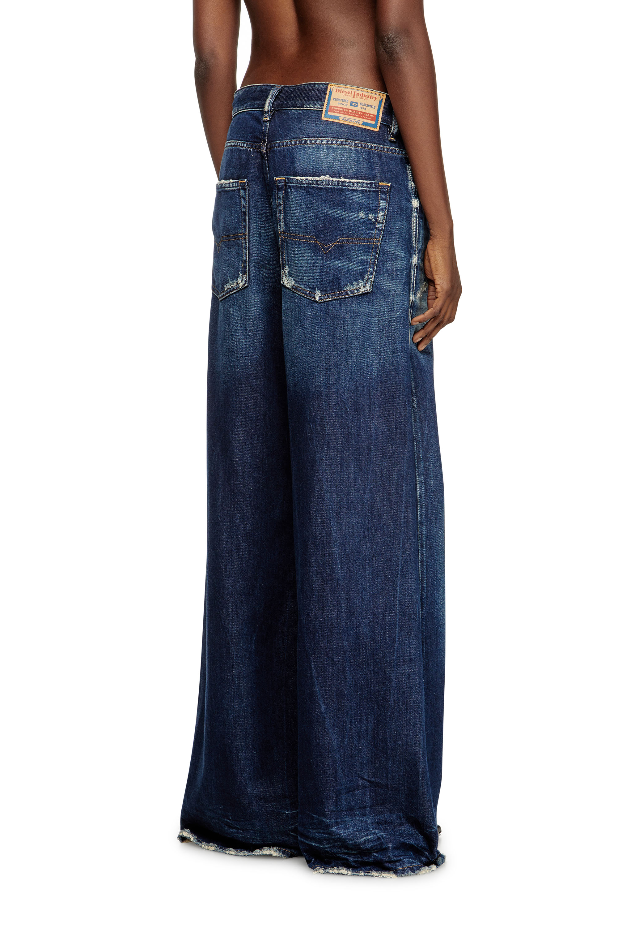 Diesel - Female's Relaxed Jeans 1996 D-Sire 09M06, ダークブルー - 4