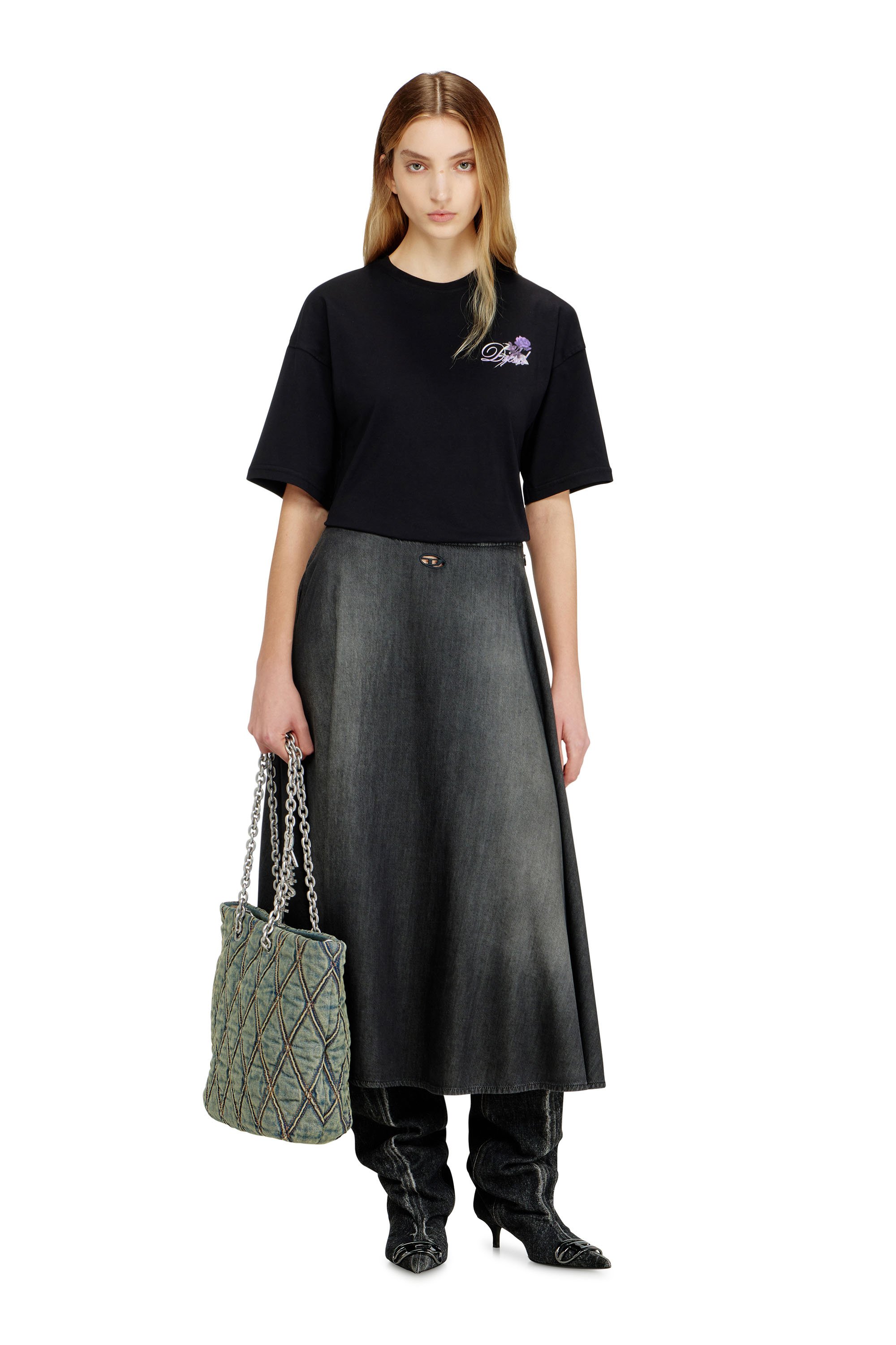 Diesel - CHARM-D SHOPPER M, Female's ショッパーバッグ M in ダークブルー - 2