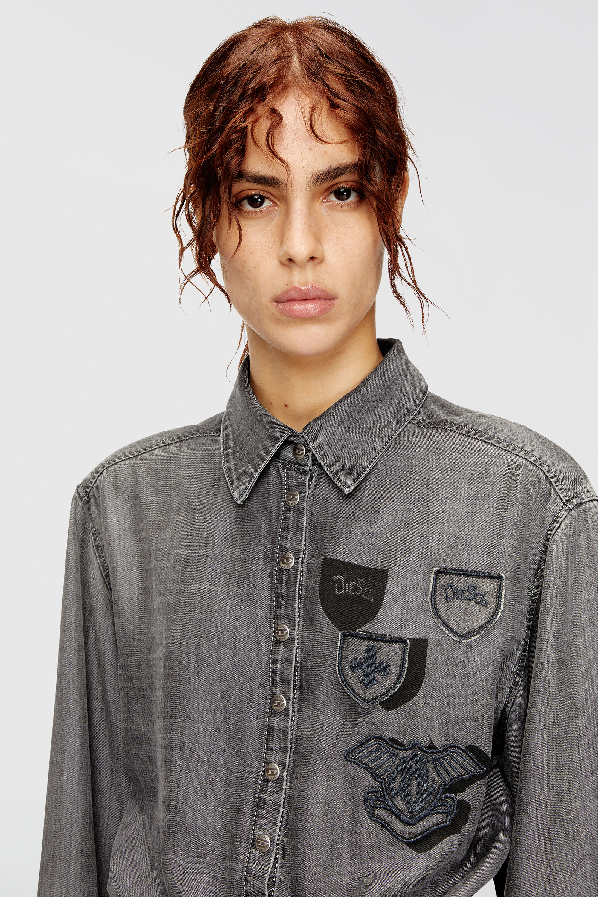 Diesel - DE-DREVIA-S, Female's デニムドレス in グレー - 5