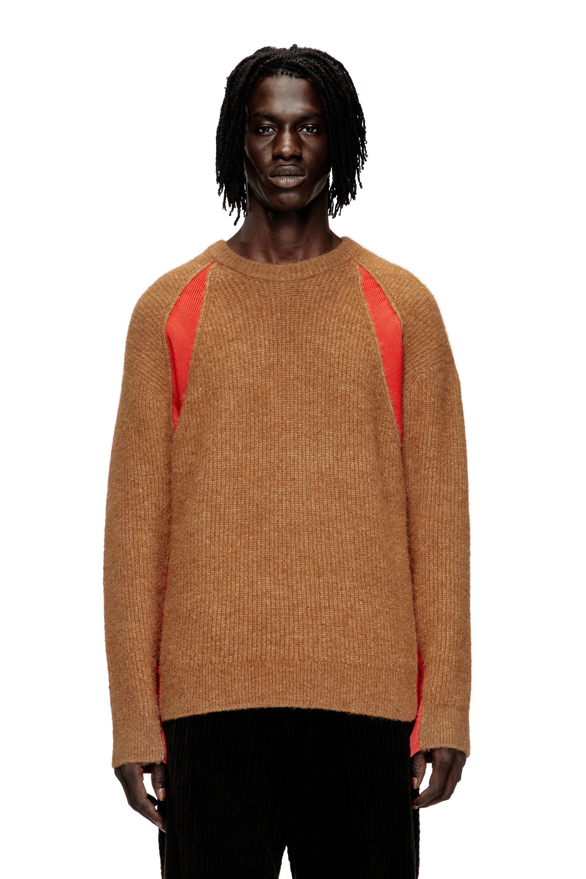 Diesel - K-LOLLO, Male's プルオーバーニット in ブラウン - 1