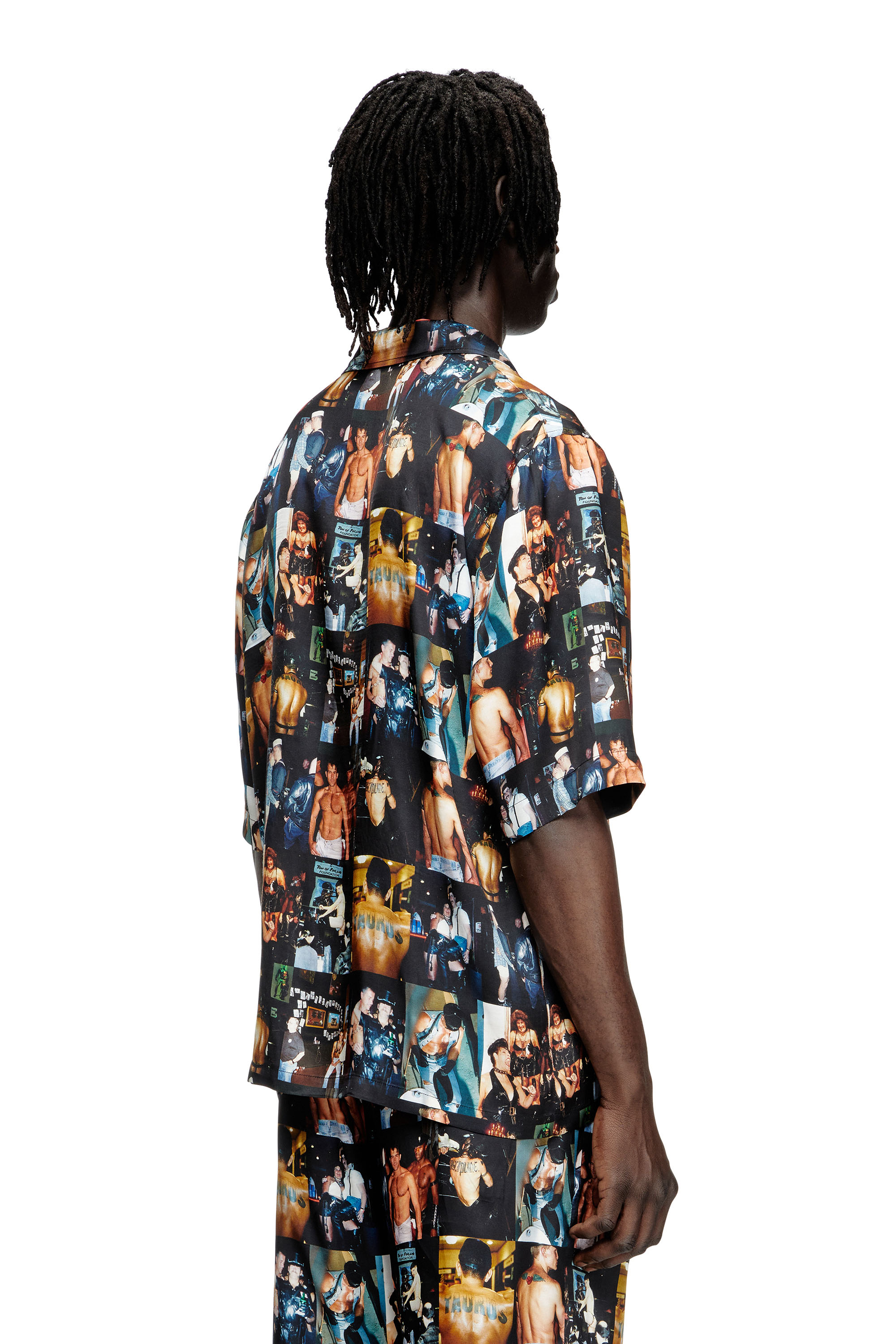 Diesel - PR-S-MEC-TOM25, Unisex's Bowling shirt with graphic prints in ブラック - 4