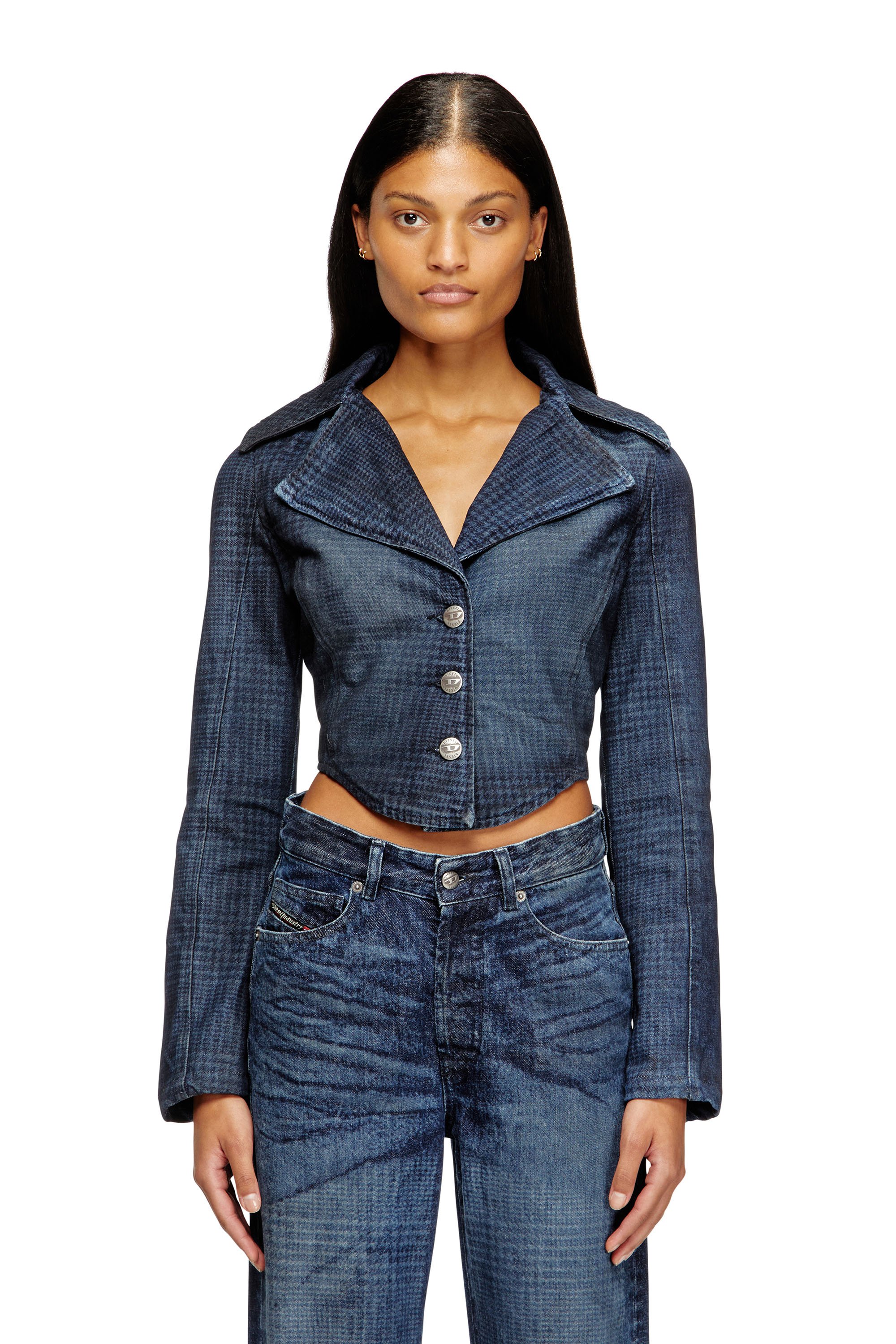 Diesel - DE-ALI-S, Female's デニムジャケット in ダークブルー - 1