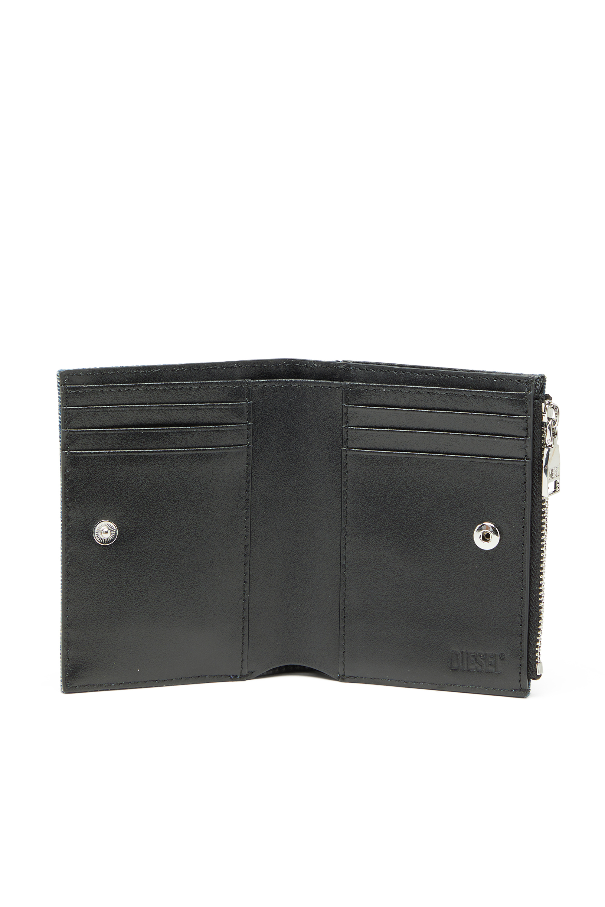 Diesel - 1DR BI FOLD ZIP II, Female's 二つ折りウォレット in ブルー - 3