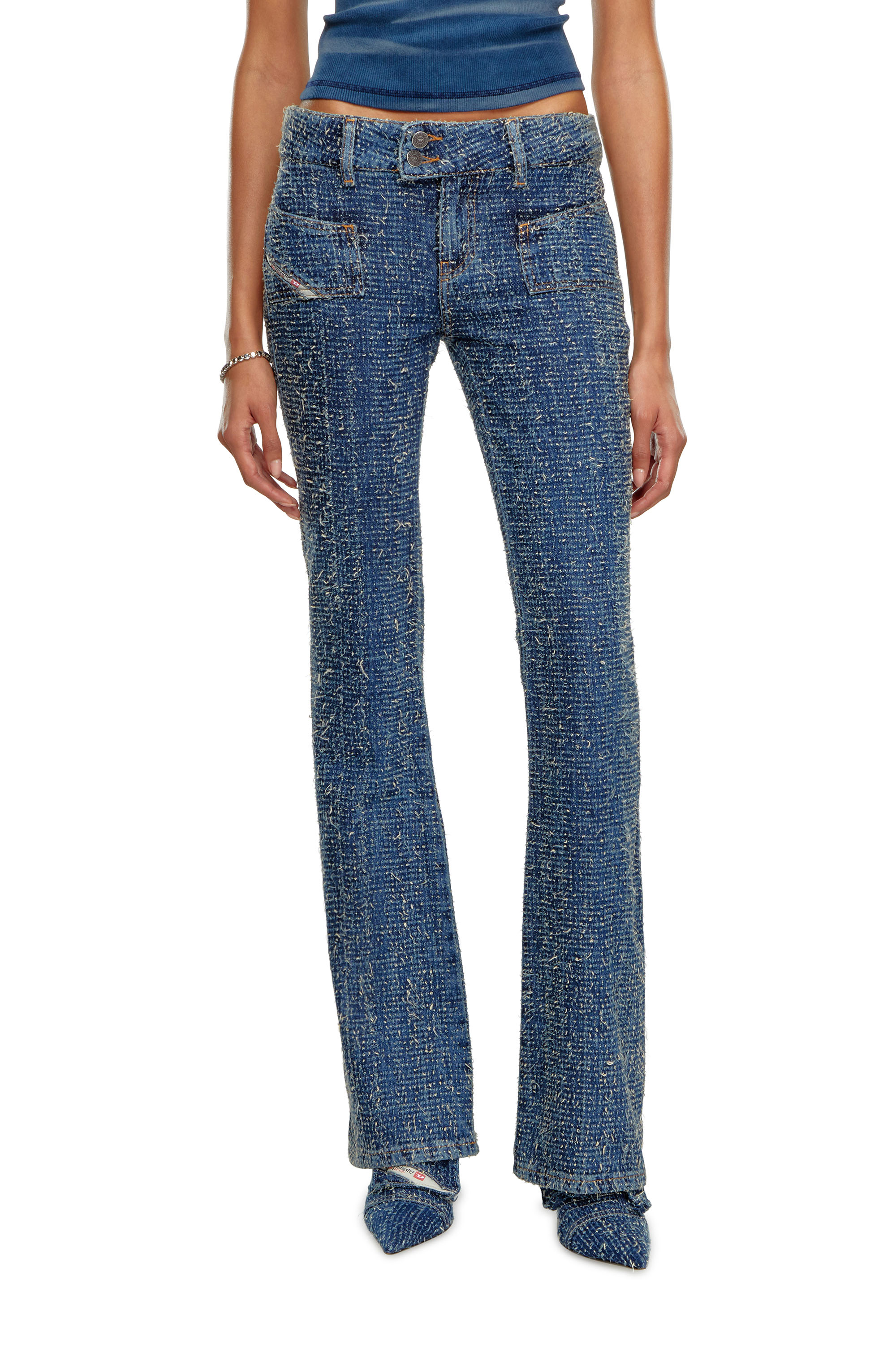 Diesel - Female's Bootcut Jeans D-Ebush 0PGAH, ミディアムブルー - 1