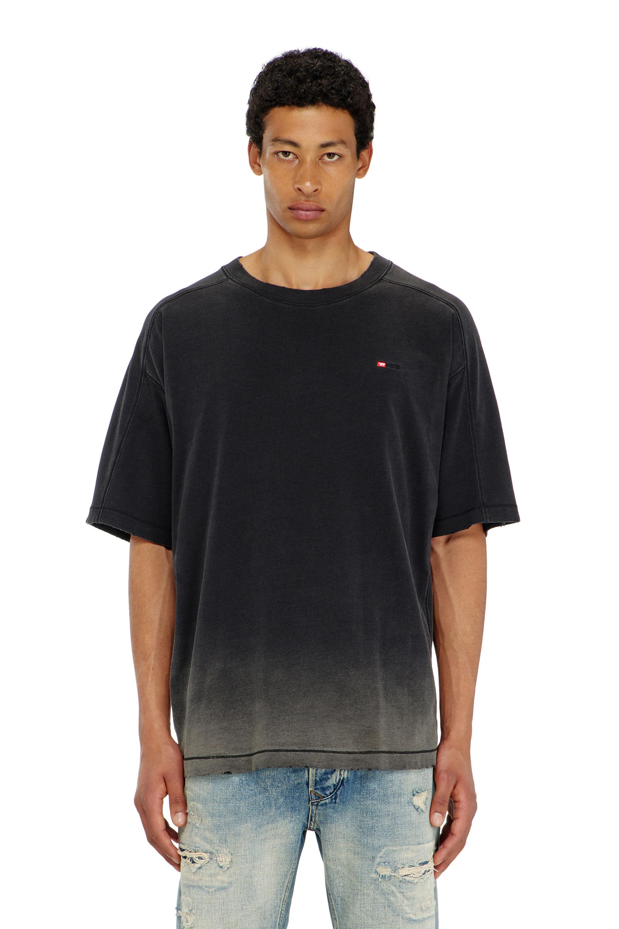 Diesel - T-CROX, Male's Tシャツ in ブラック - 5