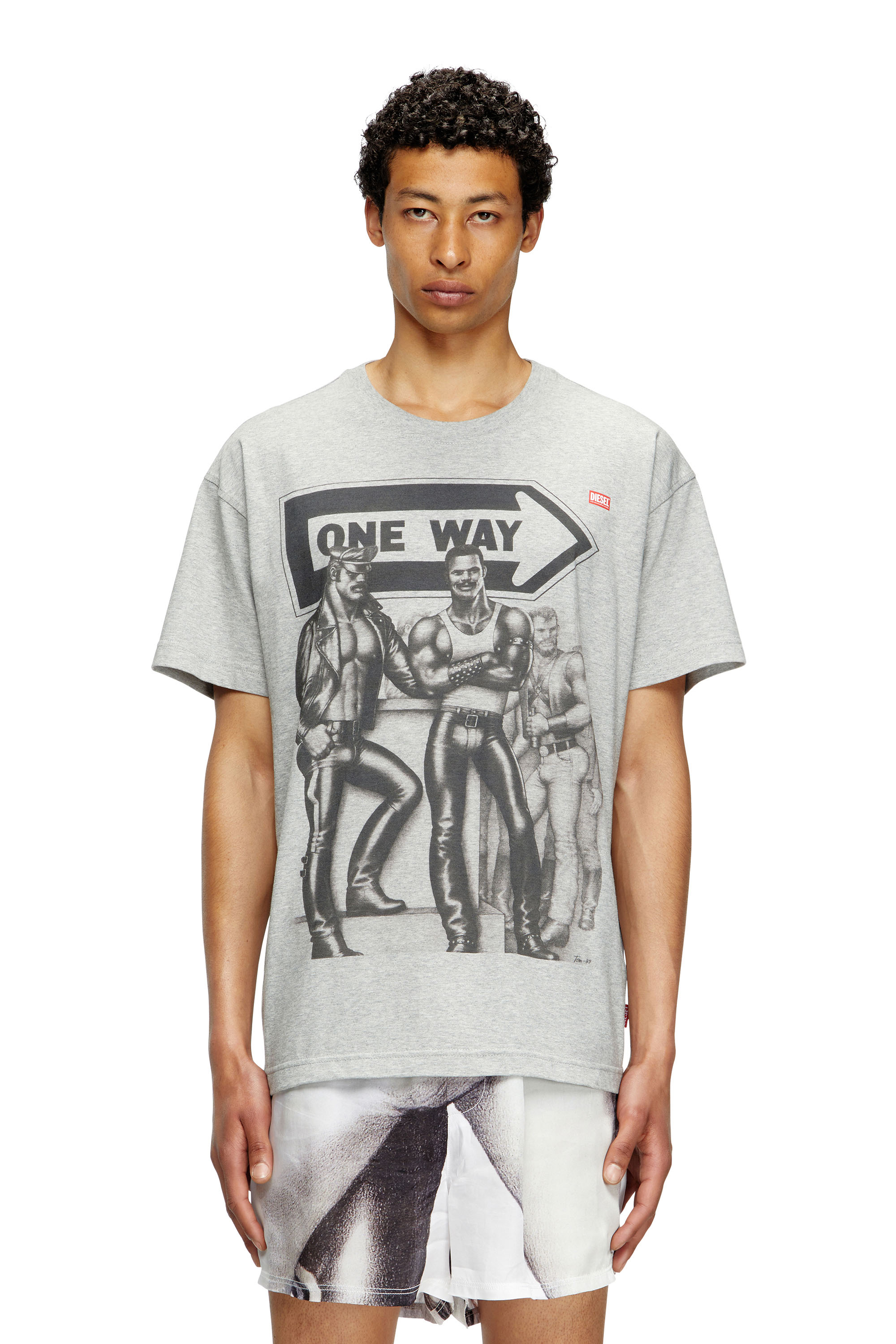 Diesel - PR-T-NORM-TOM25, Unisex's T-shirt with graphic print in グレー - 3