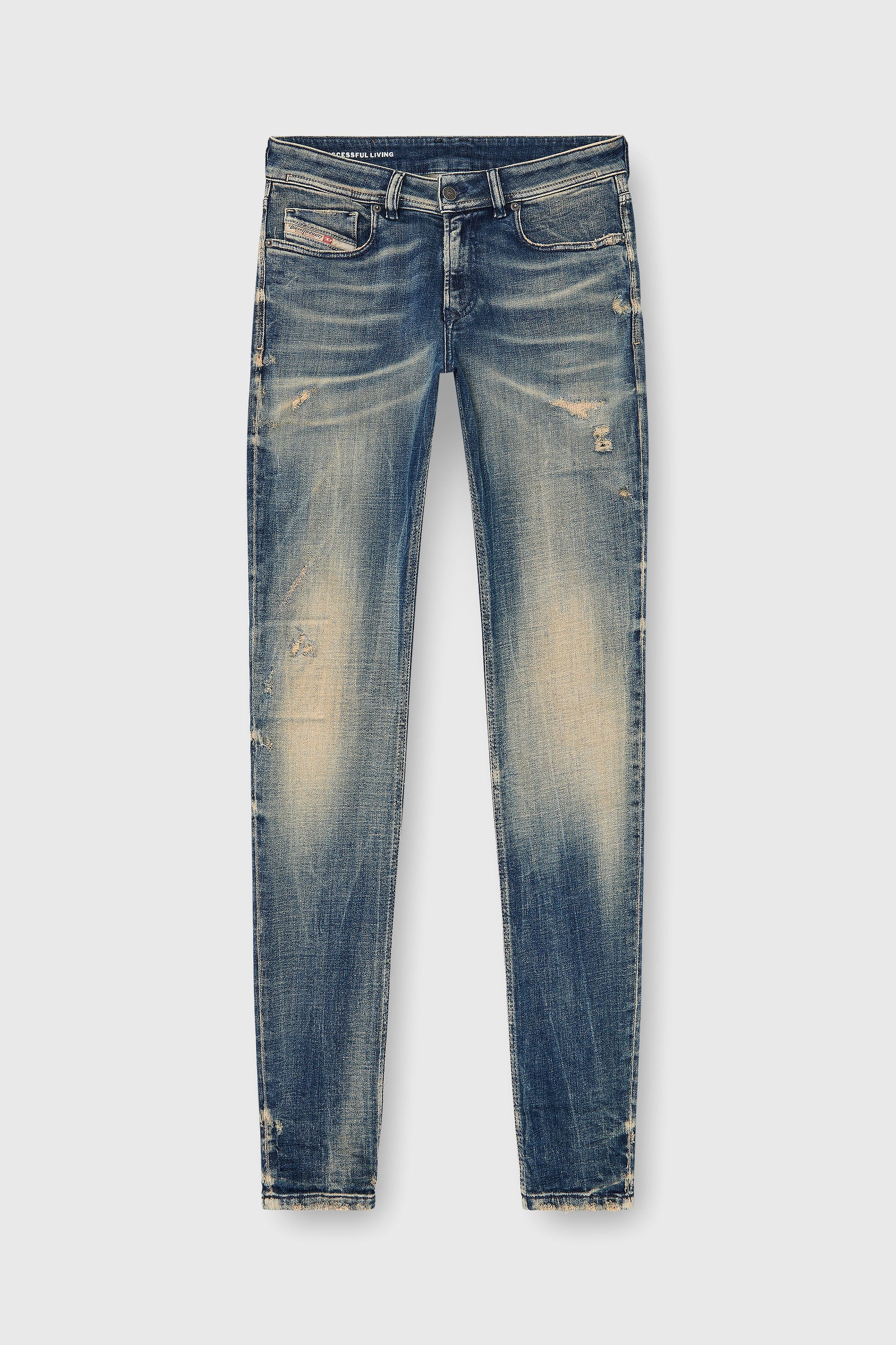 Diesel - Male's Skinny Jeans 1979 Sleenker 09P68, ダークブルー - 2