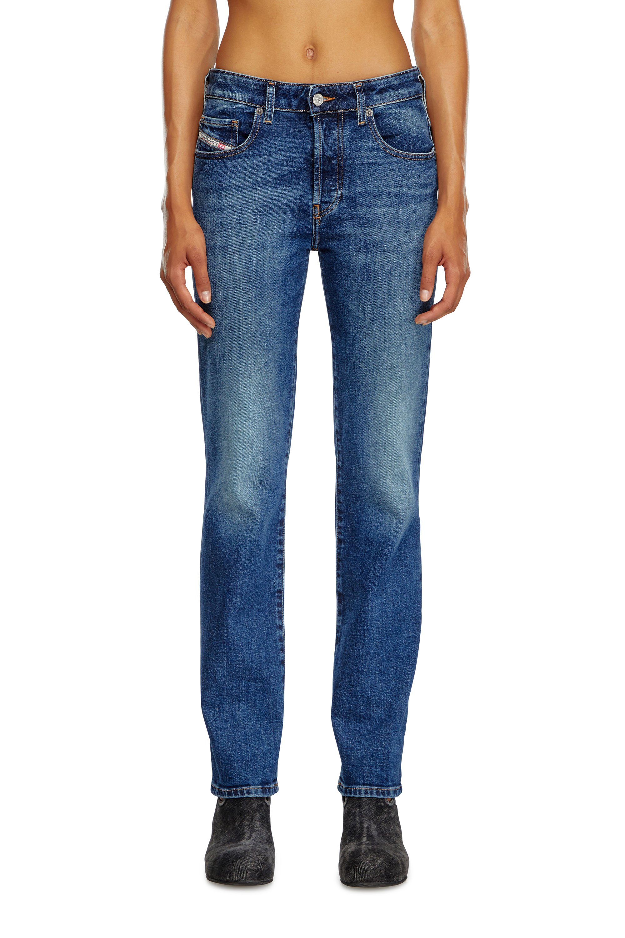 Diesel - Female's Regular Jeans 1989 D-Mine 09I28, ダークブルー - 1