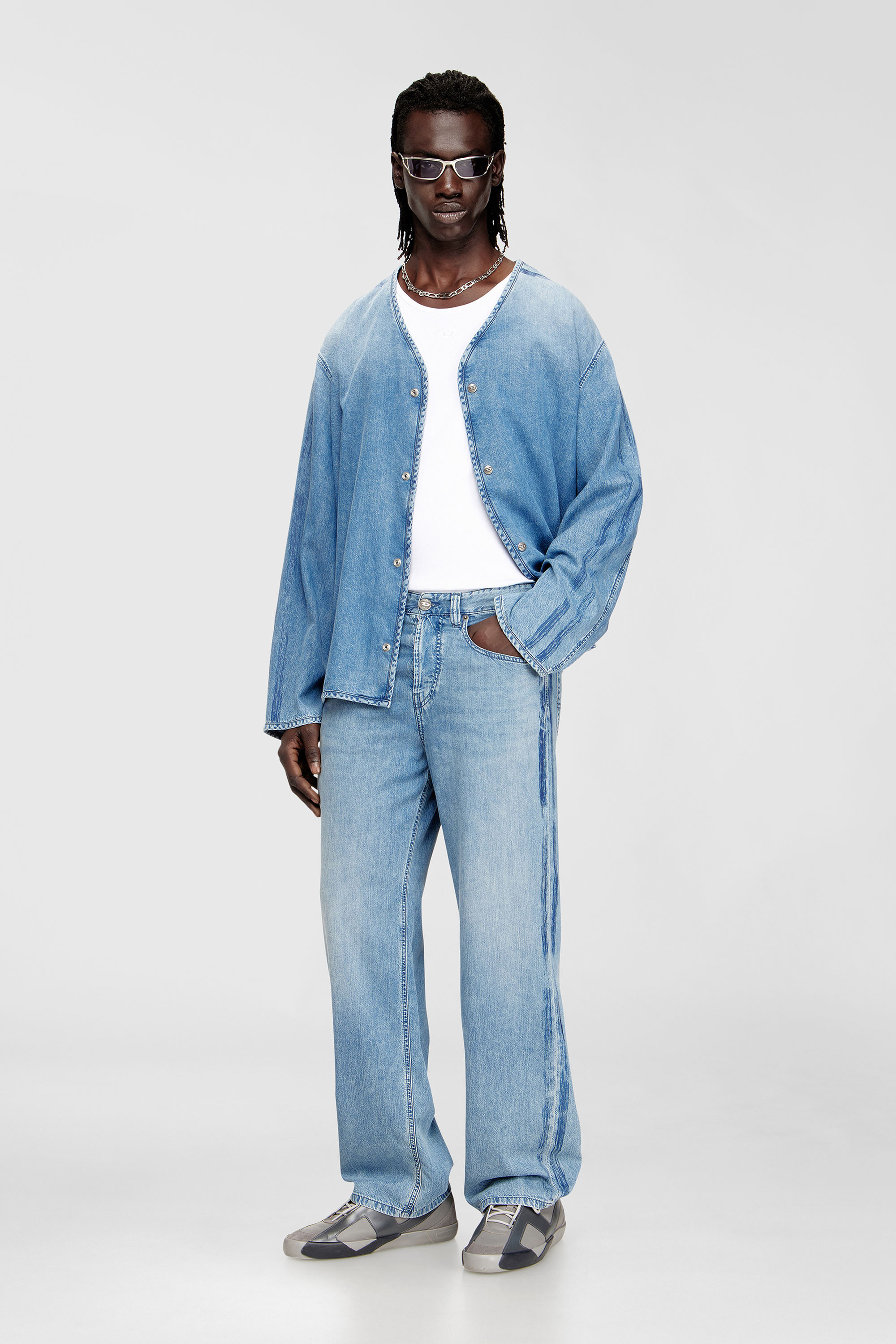 Diesel - Male's Relaxed Jeans 2001 D-Macro 0CECC, null - 2