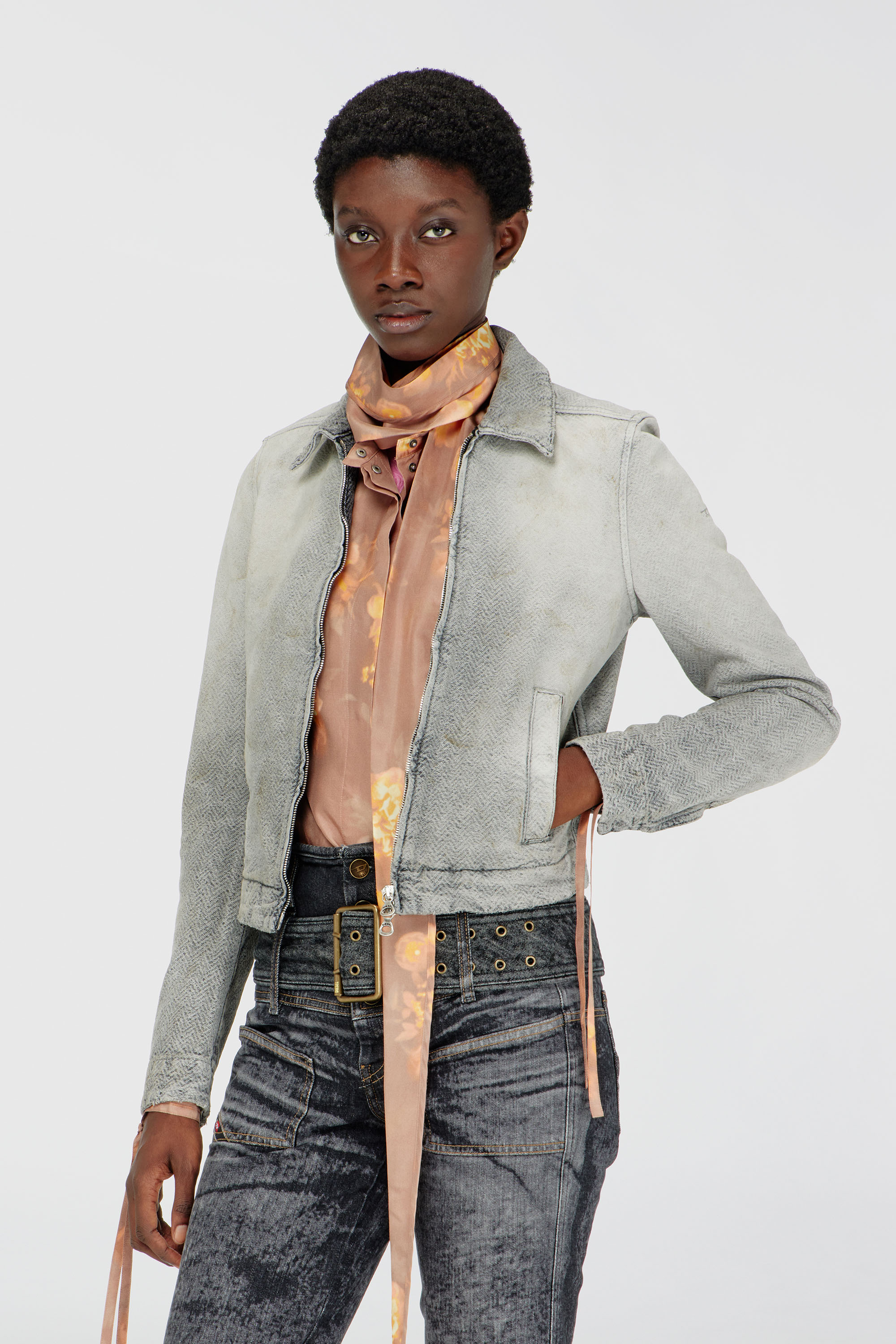 Diesel - DE-CORB, Female's デニムジャケット in グレー - 3